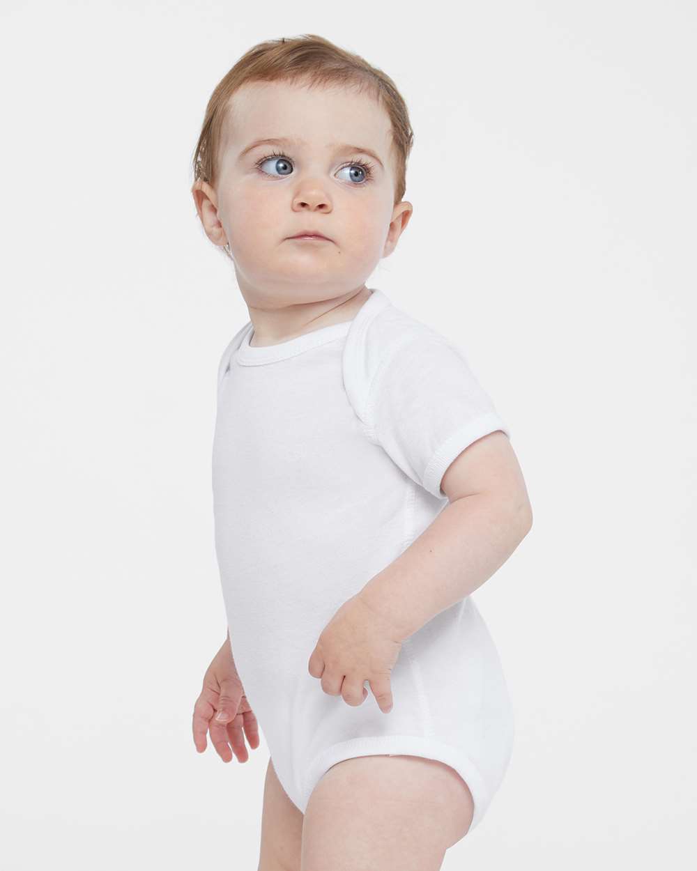 Rabbit Skins Infant Fine Jersey Bodysuit 4424 #colormdl_White