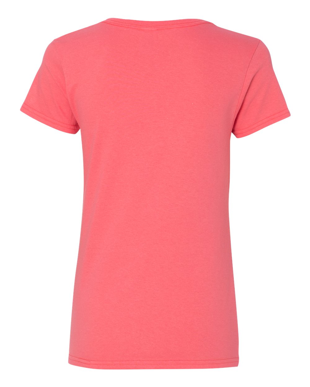 Gildan Heavy Cotton™ Women’s V-Neck T-Shirt 5V00L #color_Coral Silk