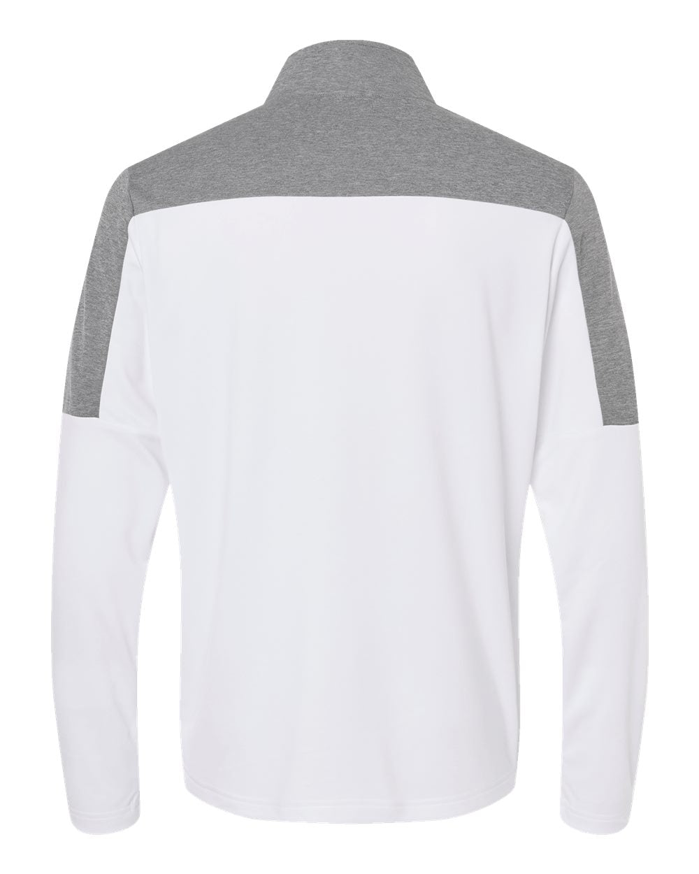 Adidas A552 Lightweight Quarter-Zip Pullover #color_White/ Grey Three Melange