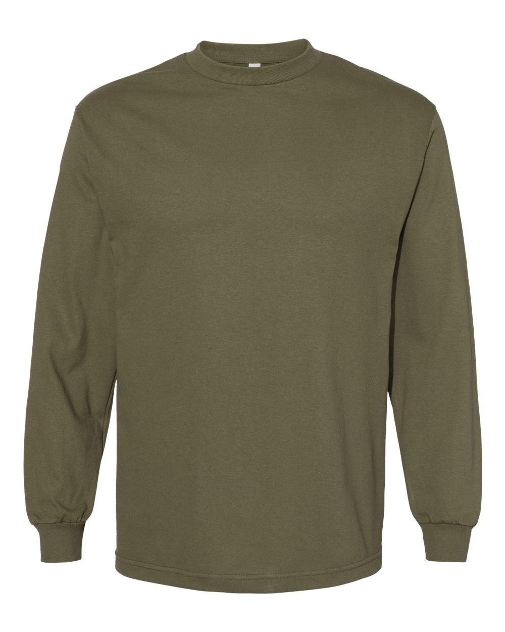 American Apparel  1304 Unisex Heavyweight Cotton Long Sleeve Tee #color_Military Green