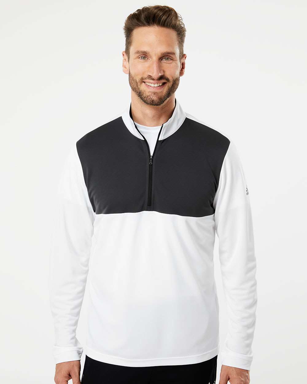Adidas A280 Lightweight Quarter-Zip Pullover #colormdl_White/ Carbon