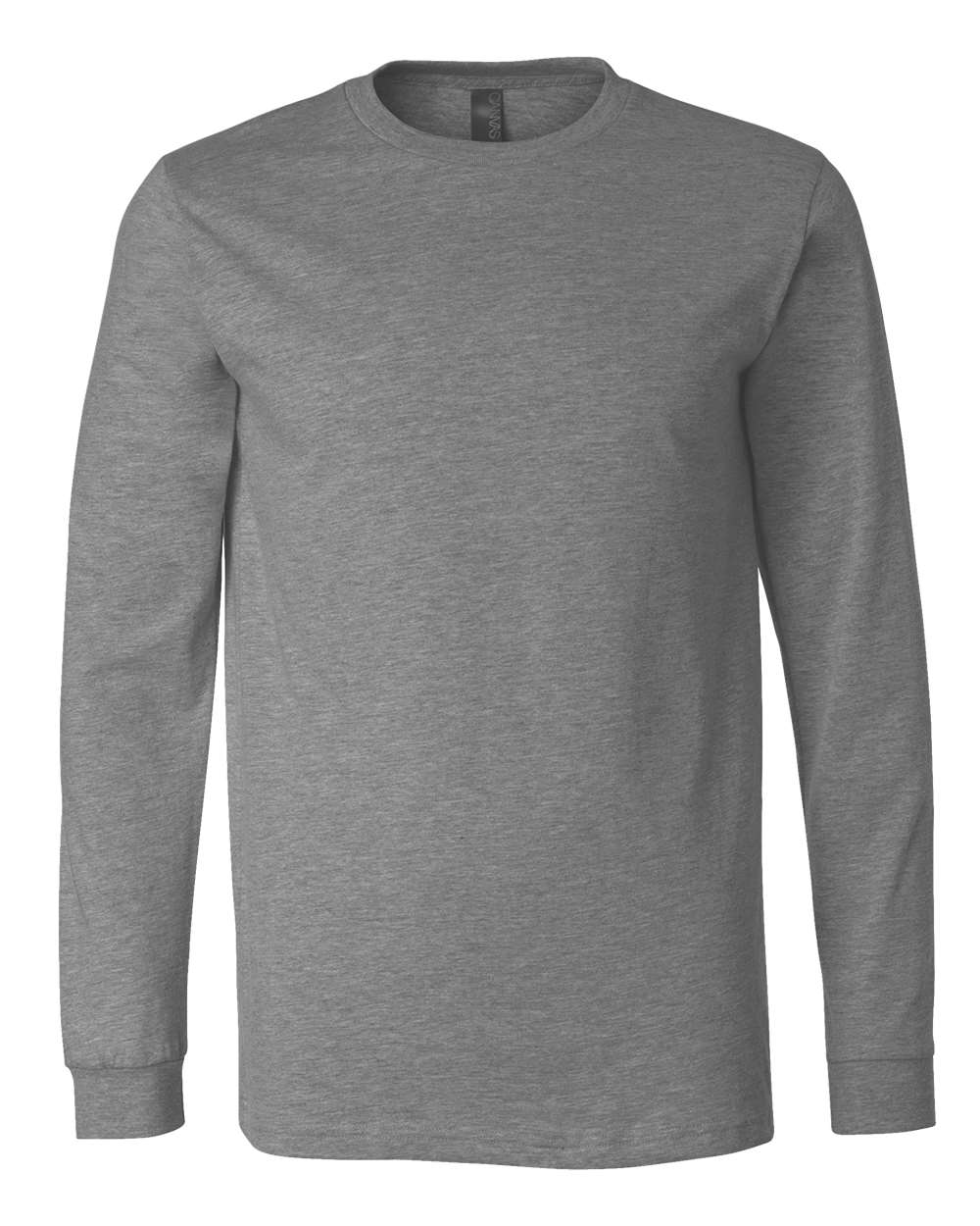 BELLA + CANVAS Unisex Heather CVC Long Sleeve Tee 3501CVC #color_Deep Heather