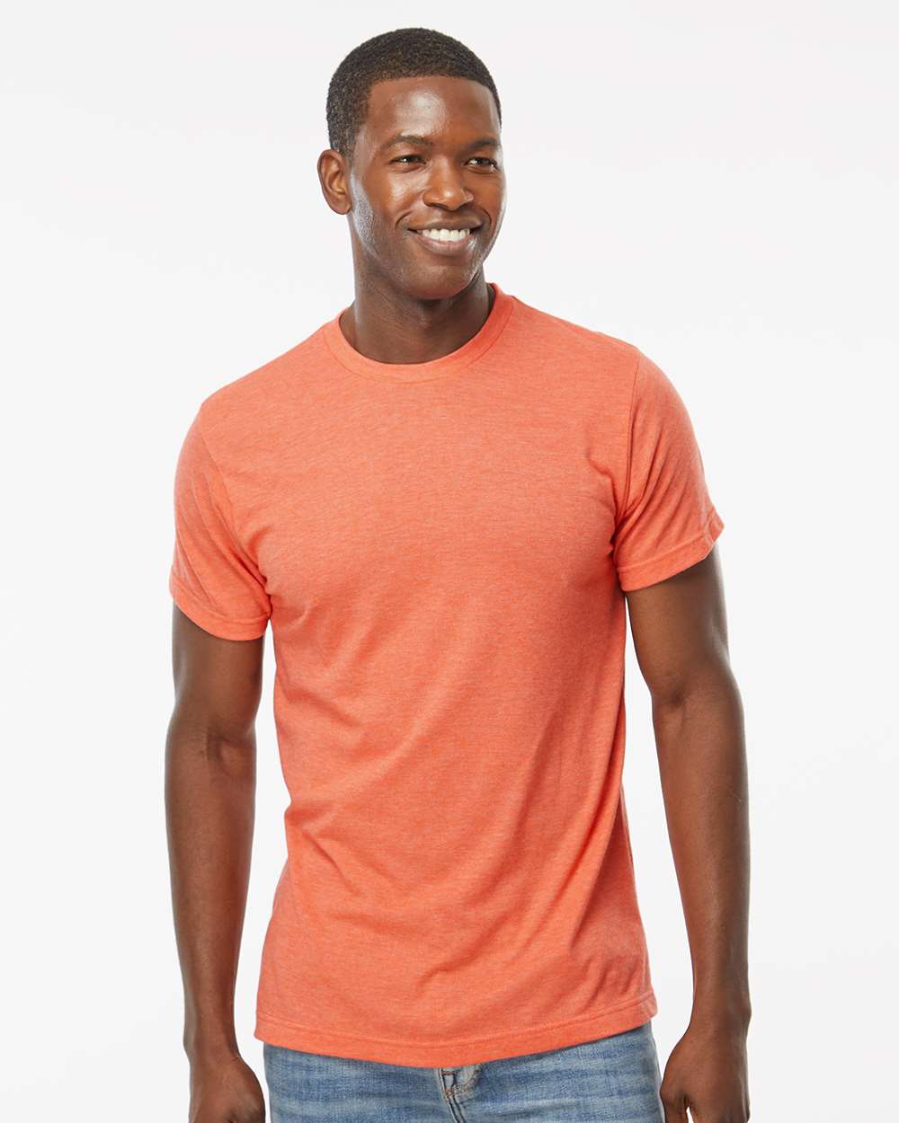 M&O Deluxe Blend T-Shirt 3541 #colormdl_Heather Orange
