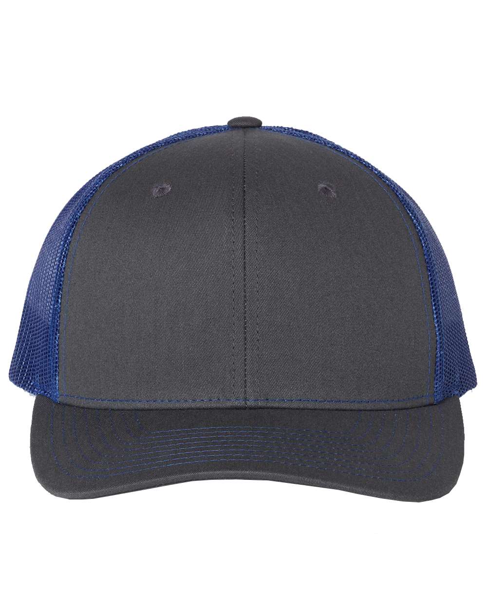 Charcoal and Royal Color Adjustable Snapback Trucker Cap