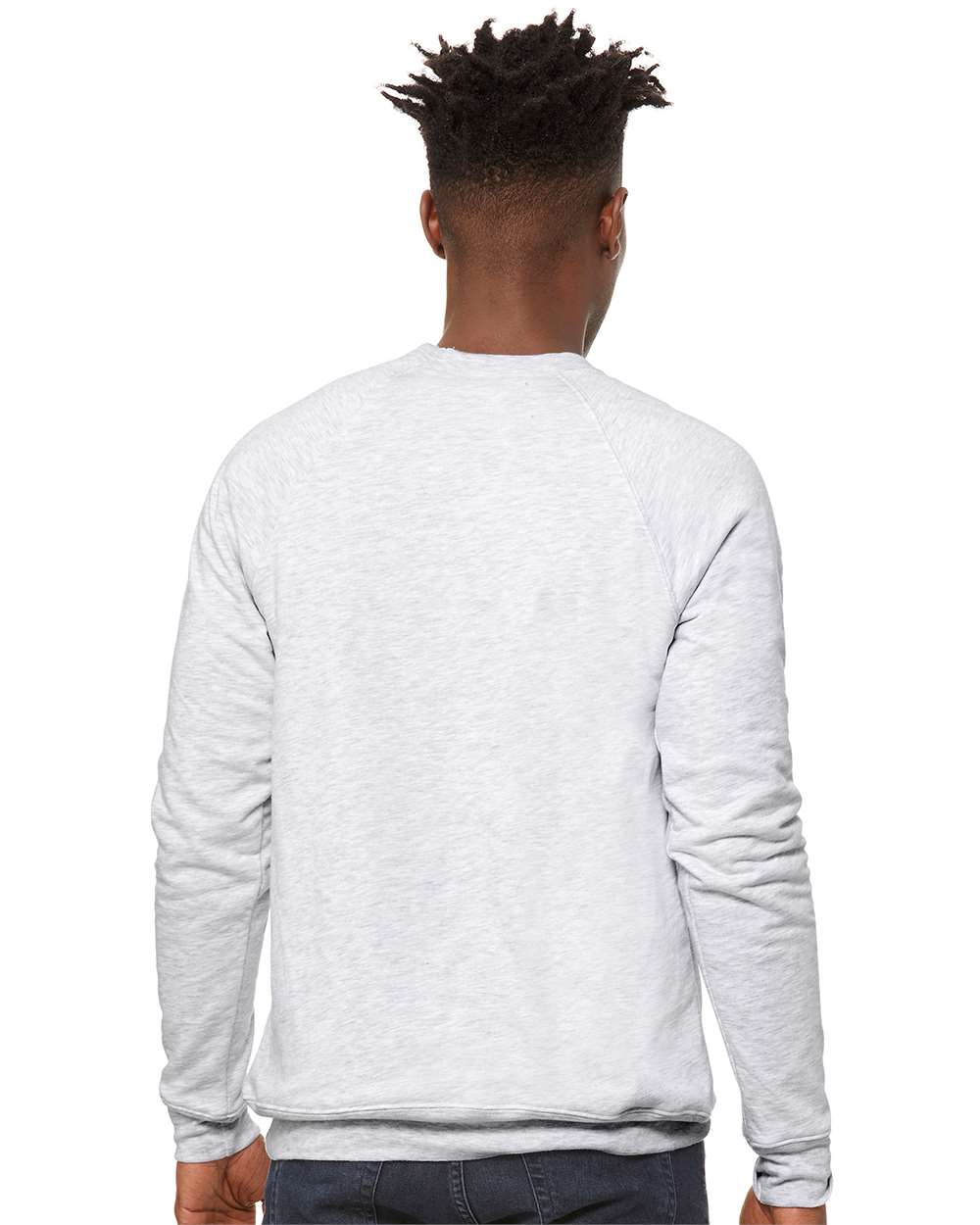 mdl Ash Color Unisex Sponge Fleece Raglan Crewneck Sweatshirt