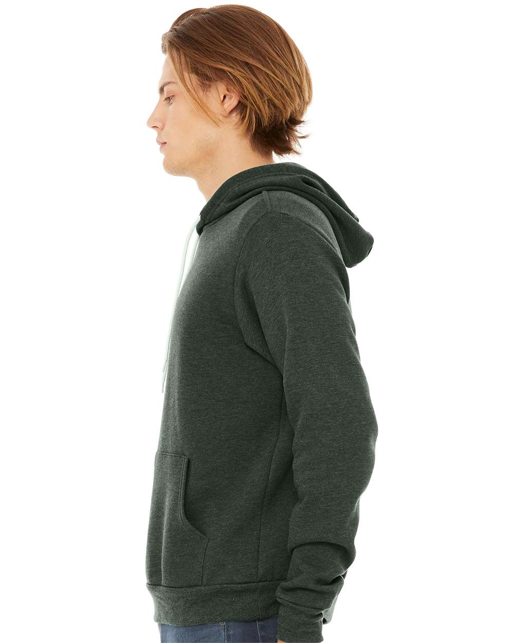 BELLA + CANVAS Unisex Sponge Fleece Hoodie 3719 #colormdl_Heather Forest