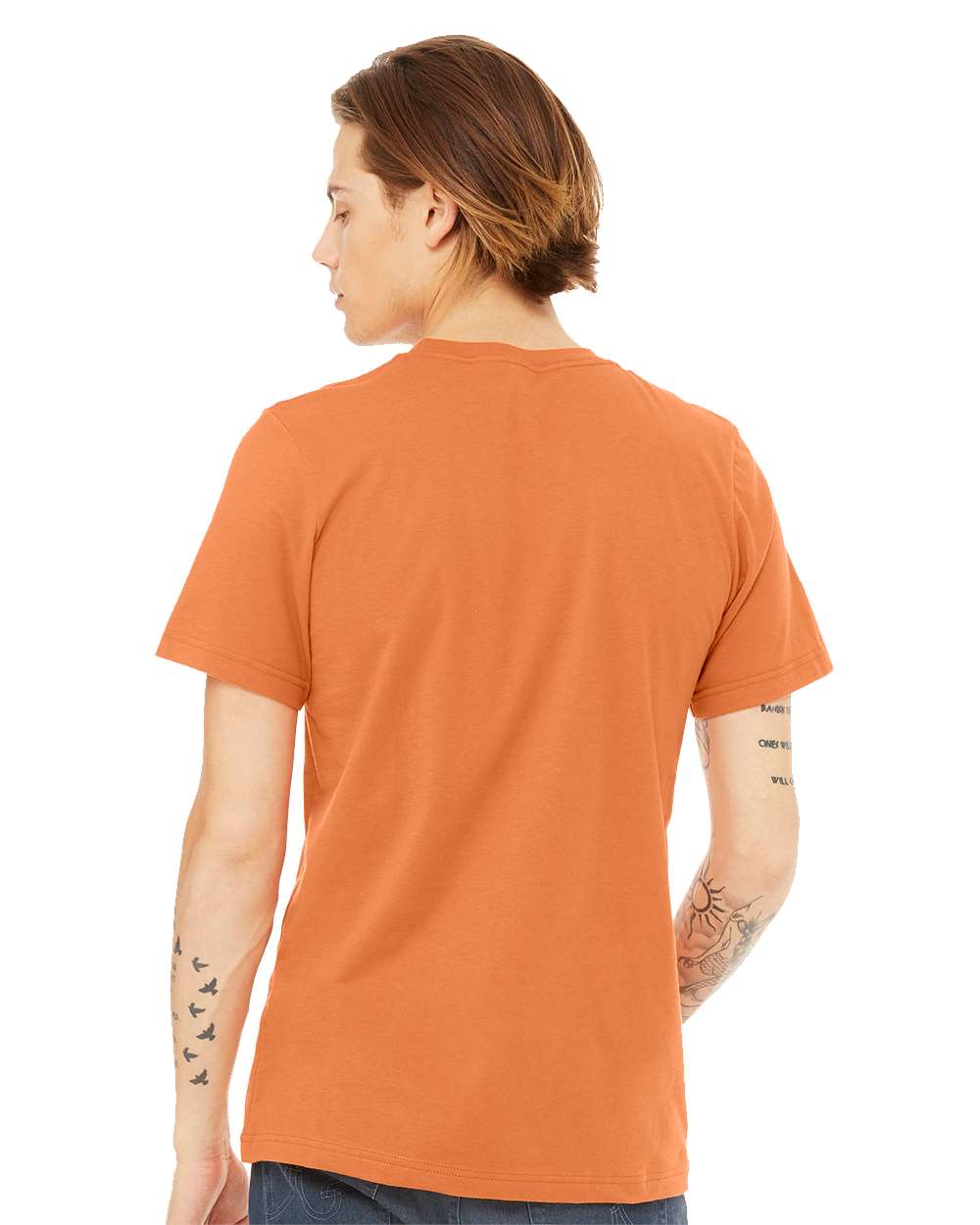 mdl Burnt Orange Color BELLA + CANVAS Unisex Jersey Tee