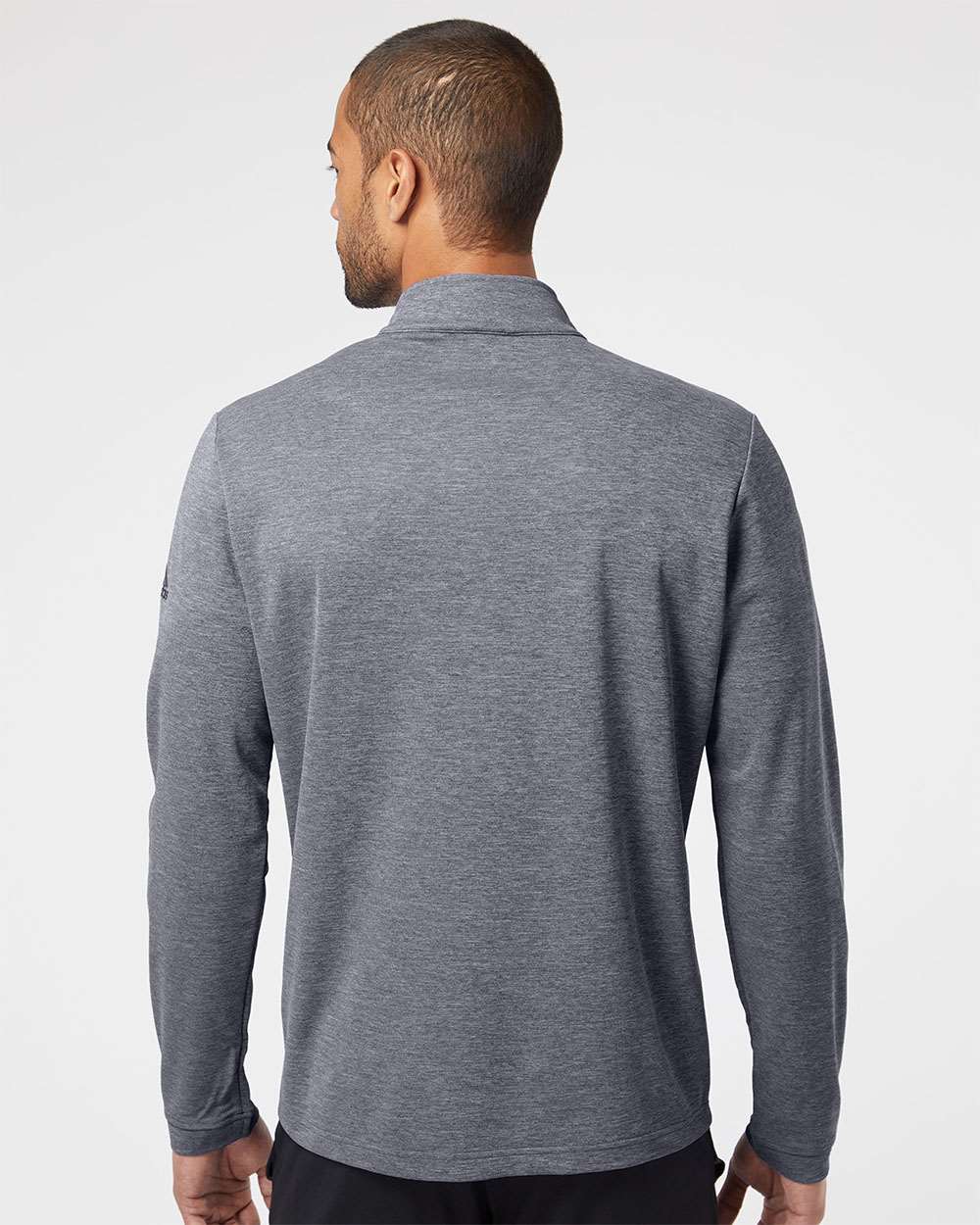 Adidas A280 Lightweight Quarter-Zip Pullover #colormdl_Black Heather/ Carbon
