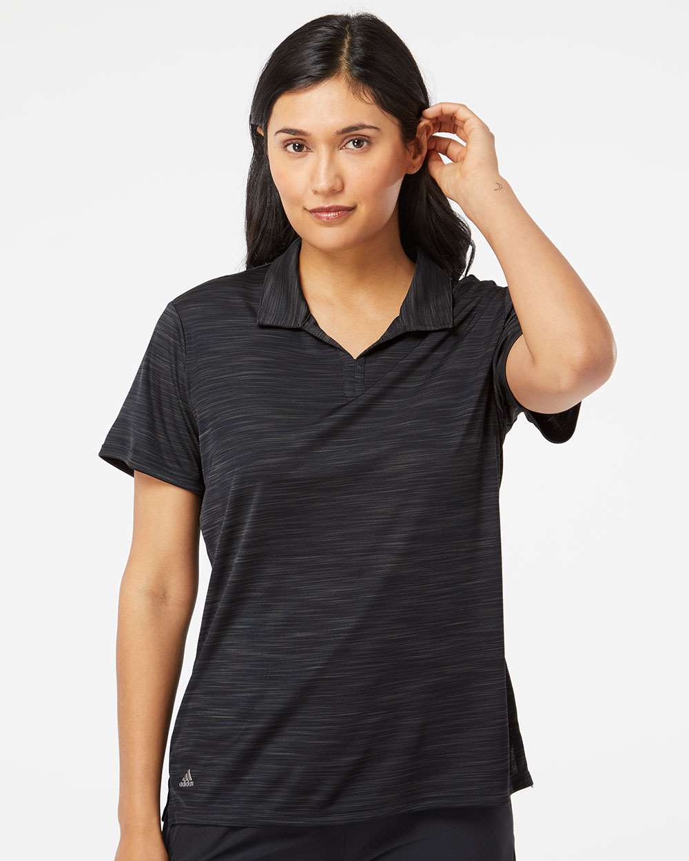 Adidas A403 Women's Mélange Polo #colormdl_Black Melange