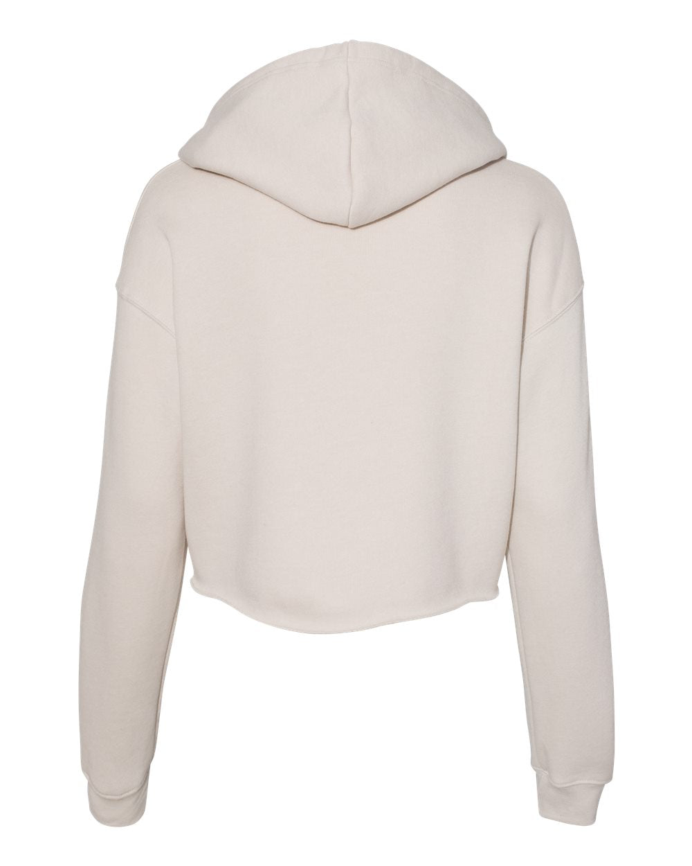 Heather Dust Color Women's Crop Fleece Hoodie