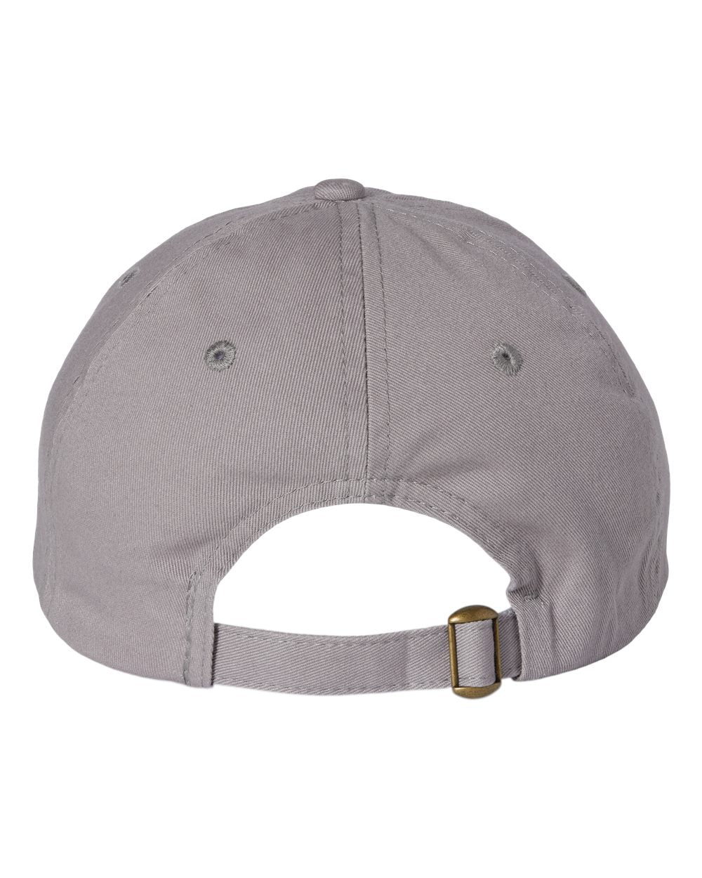 Grey Color Adult Bio-Washed Classic Dad’s Cap Back View