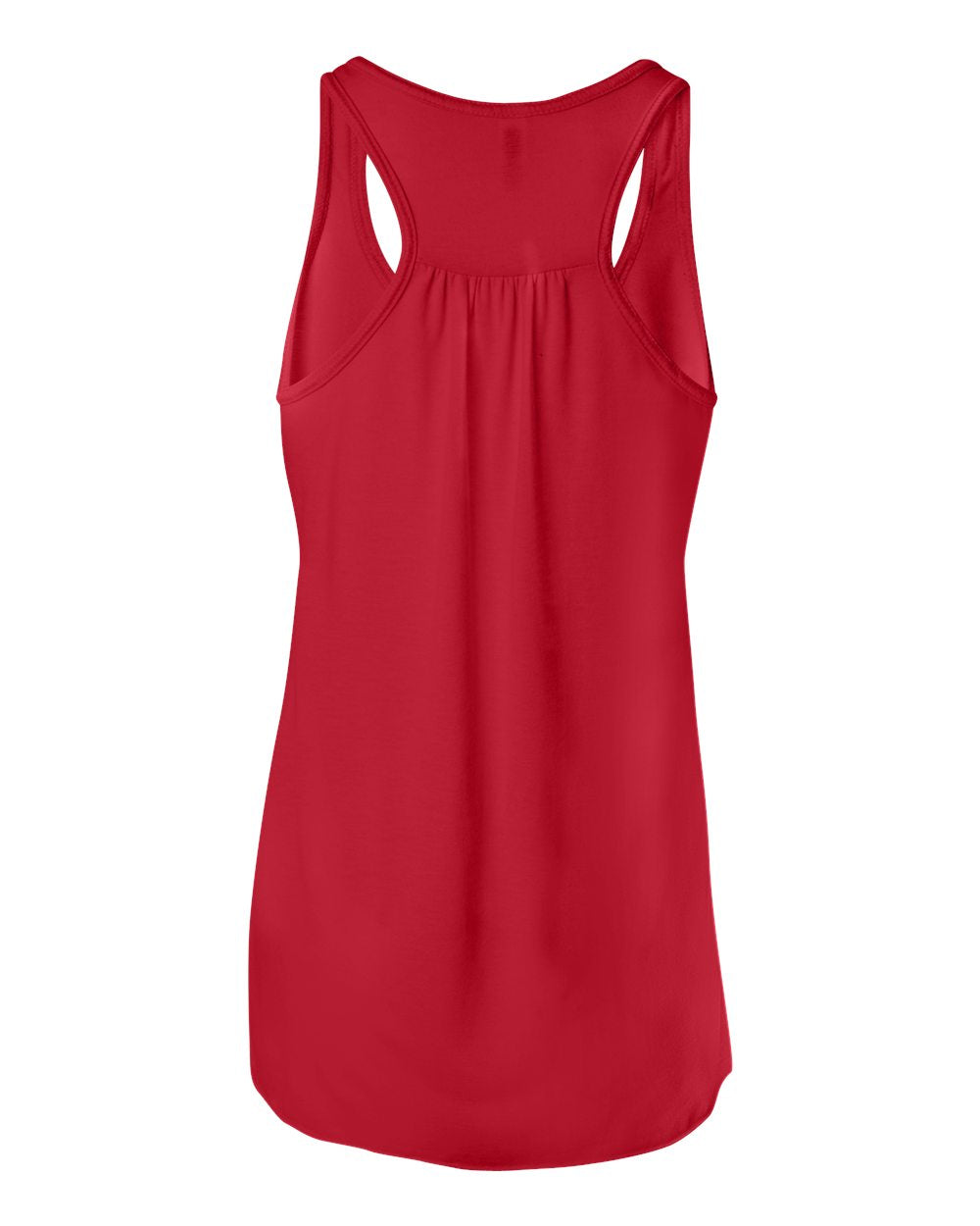 Red Color Women's Flowy Racerback Tank