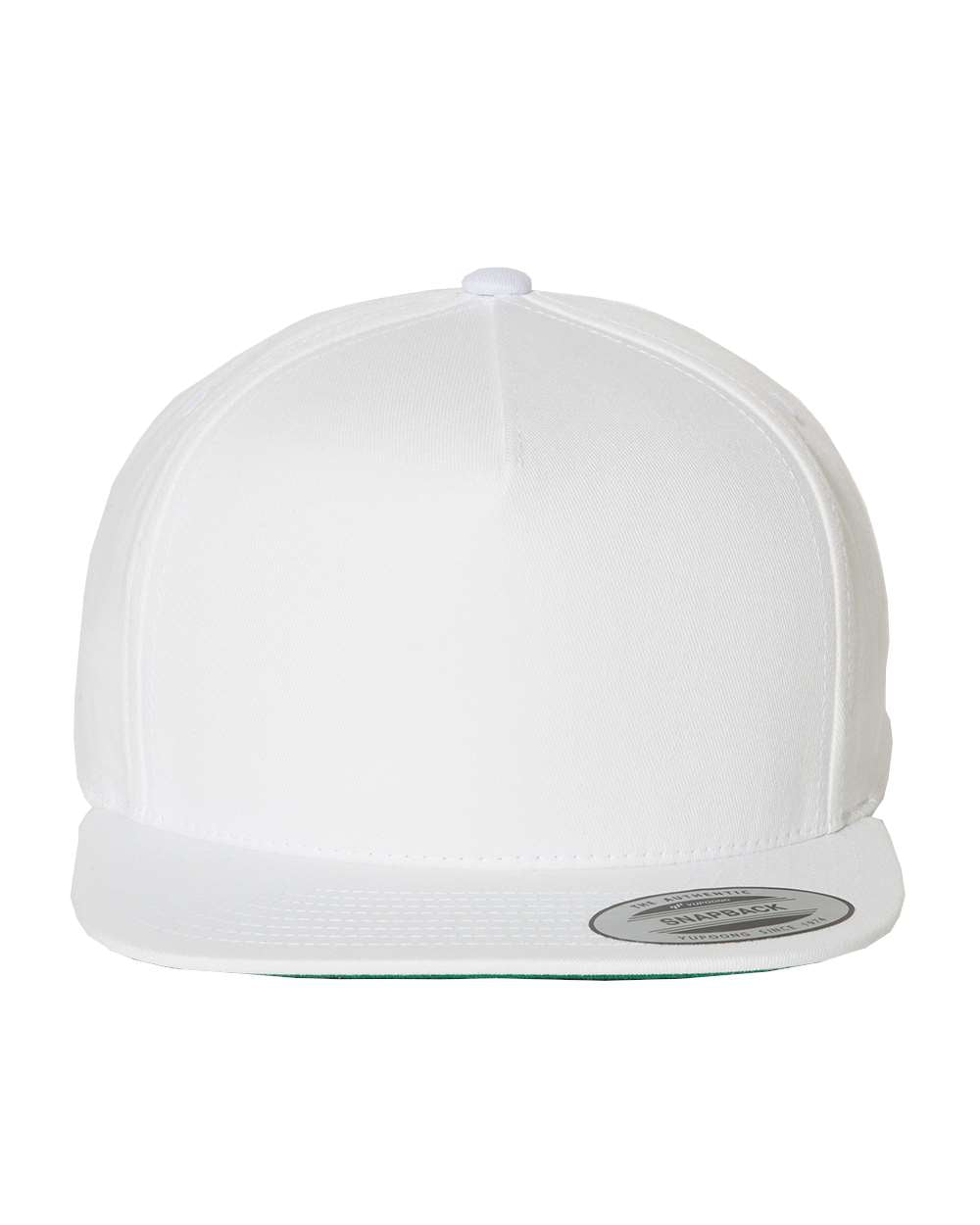 White Color Flat Bill Cap