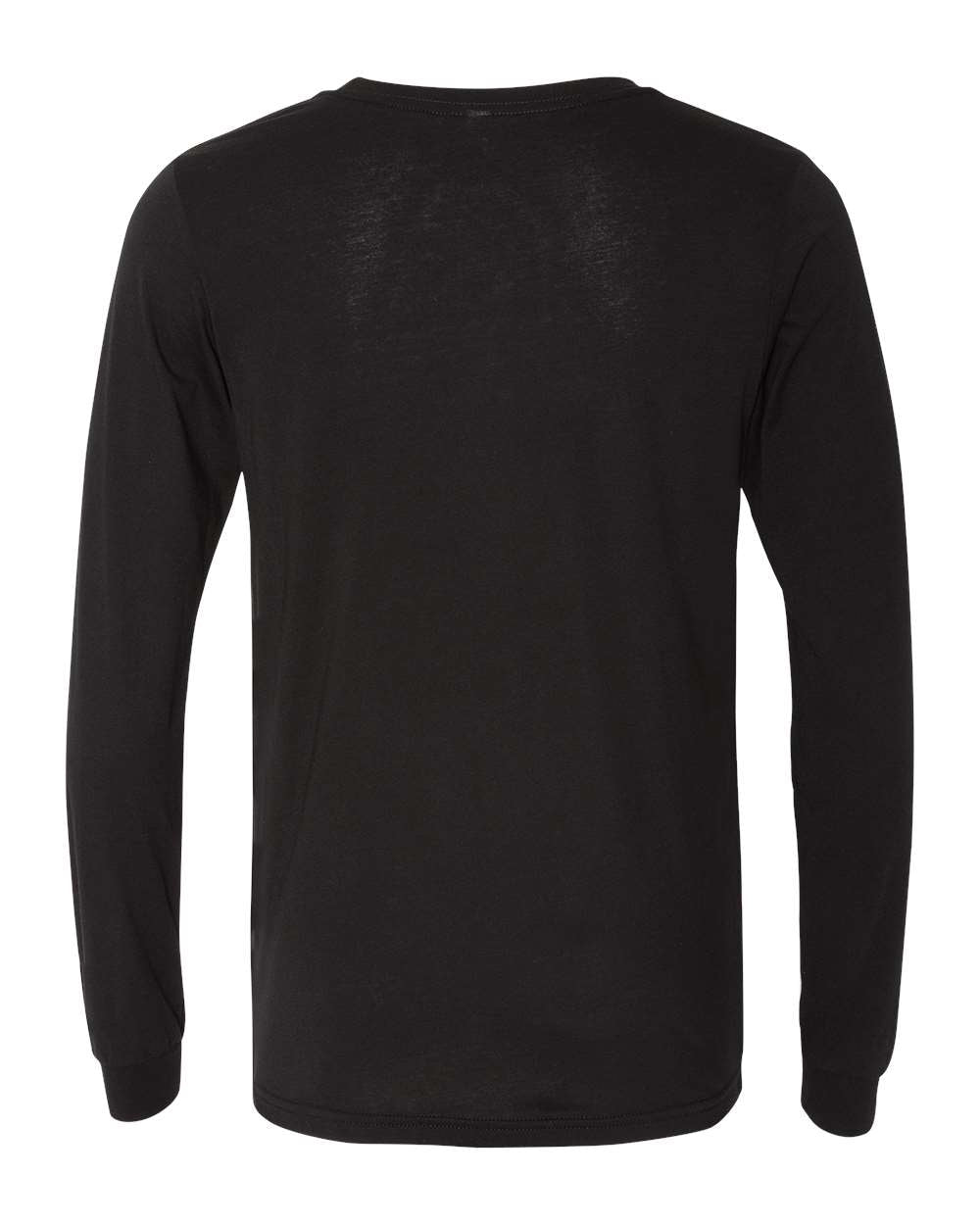 BELLA + CANVAS Unisex Triblend Long Sleeve Tee 3513 #color_Solid Black Triblend