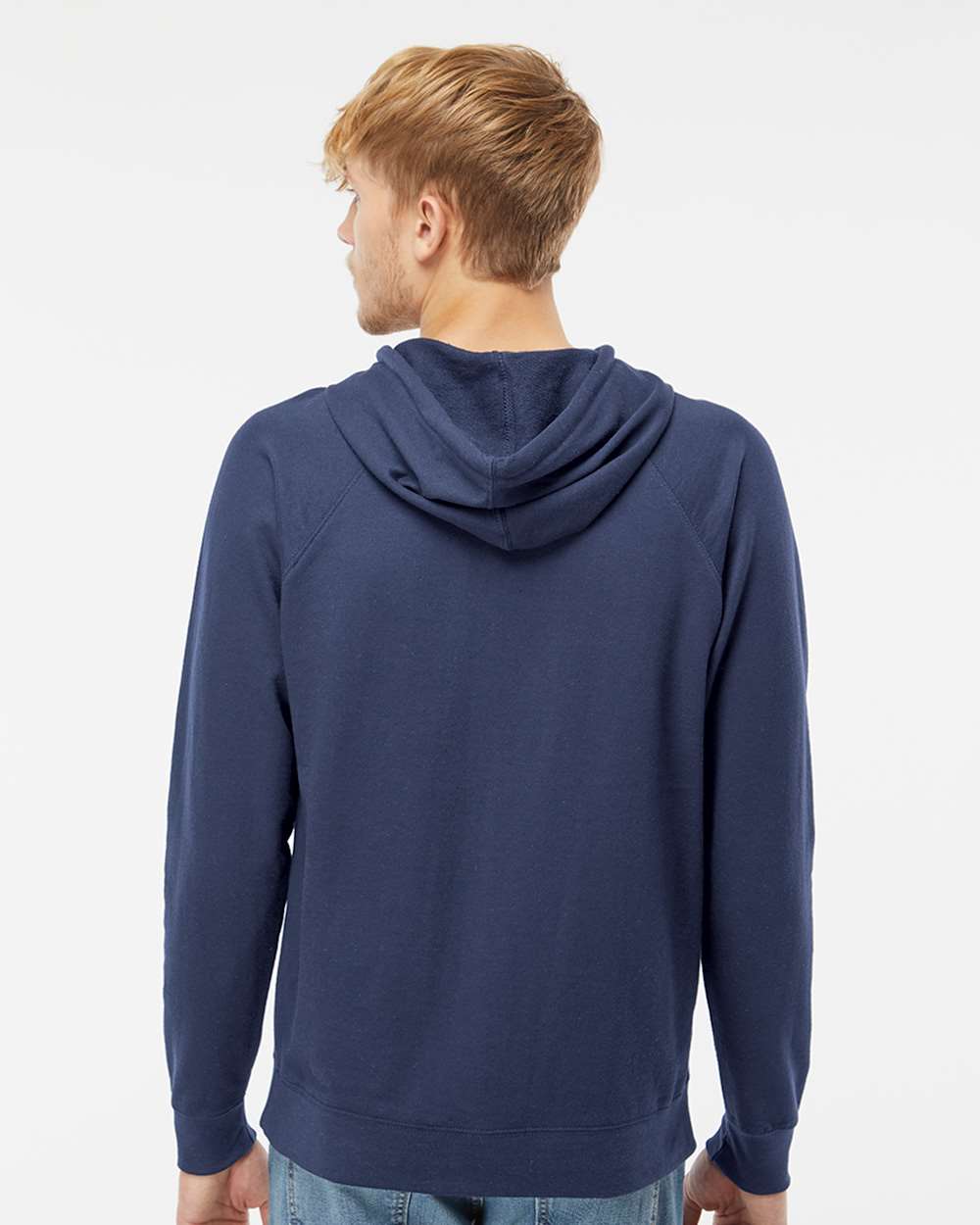Independent Trading Co. Icon Unisex Lightweight Loopback Terry Hooded Sweatshirt SS1000 #colormdl_Indigo