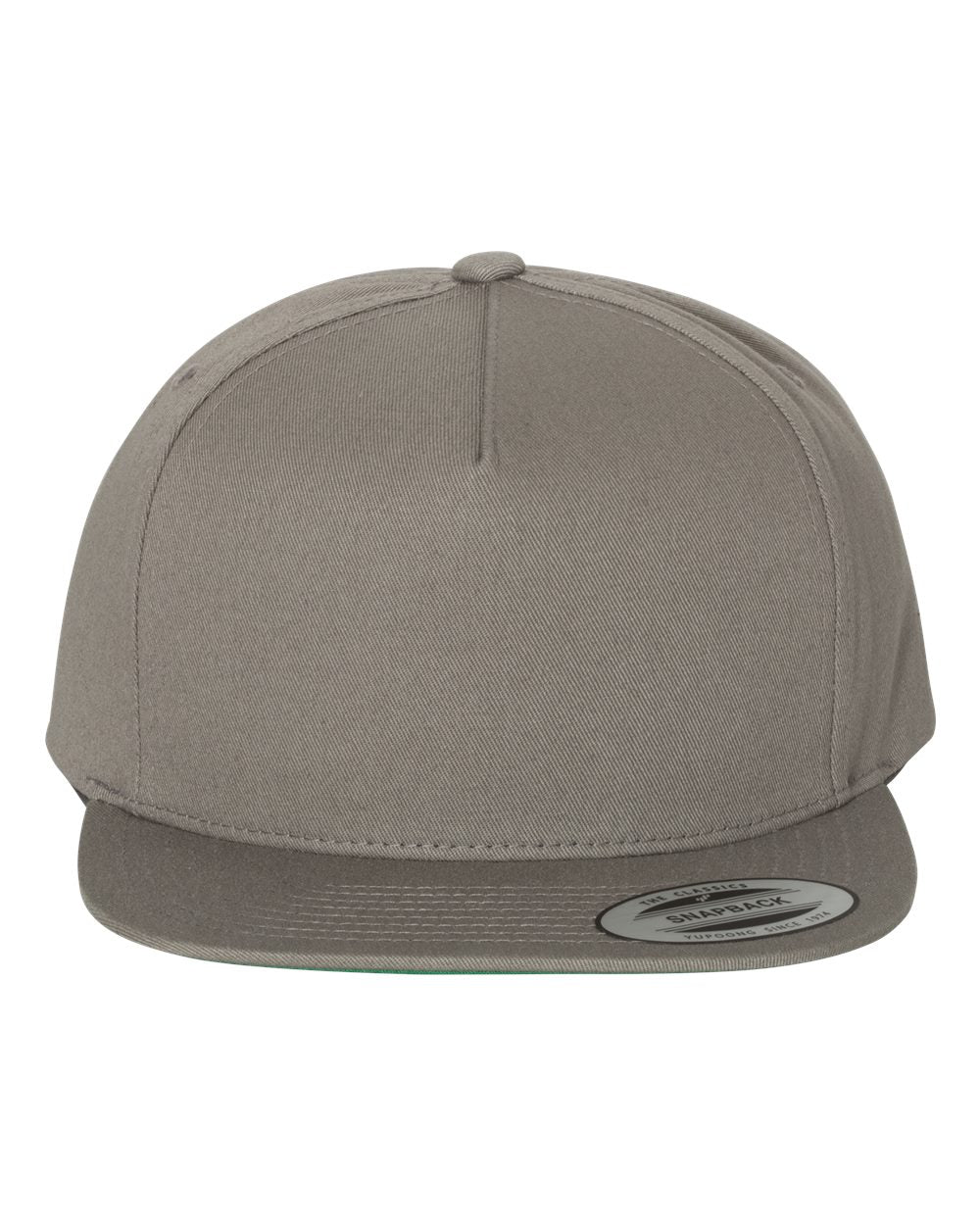 Grey Color Flat Bill Cap