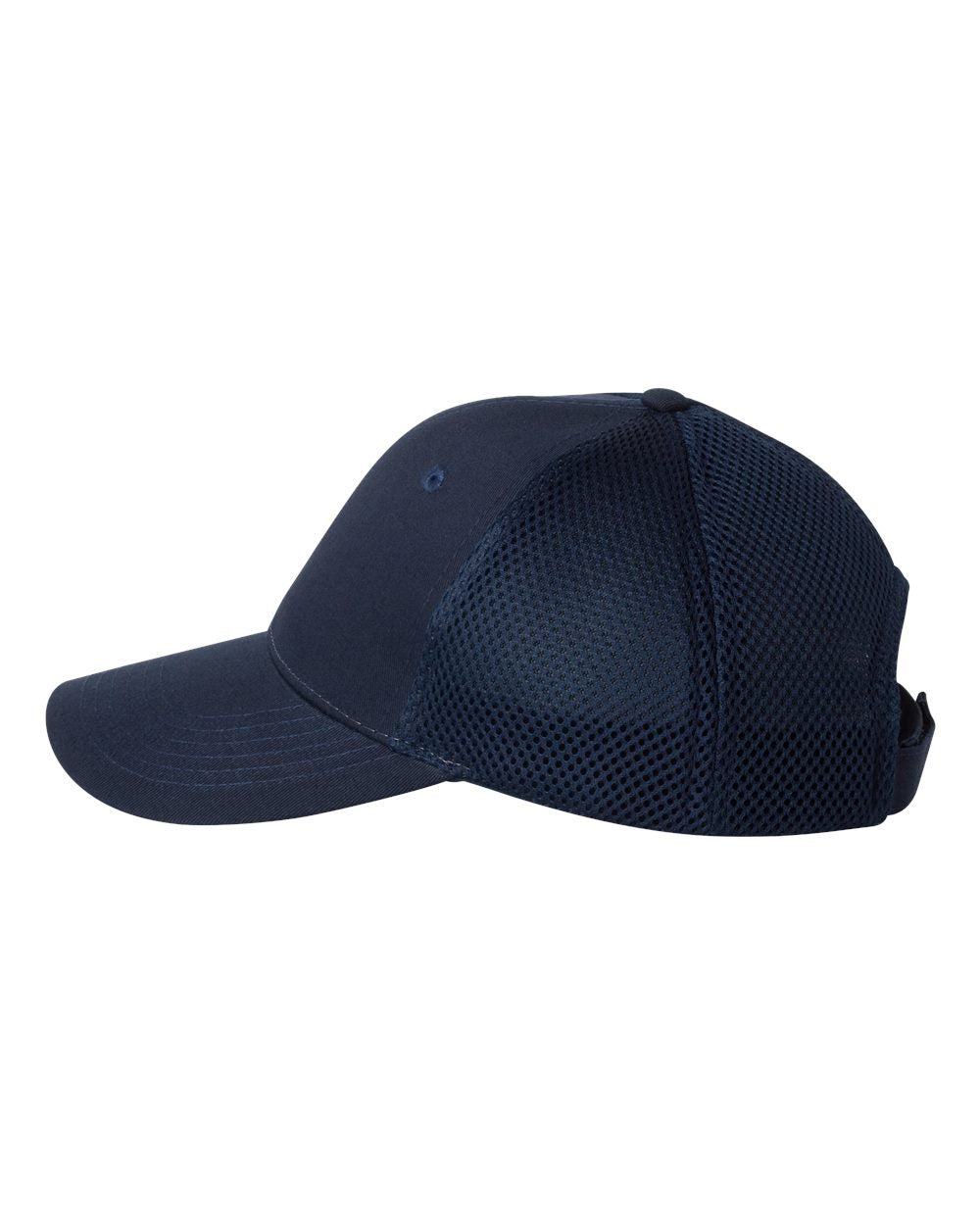 Navy Color Sportsman Spacer Mesh-Back Cap Side View