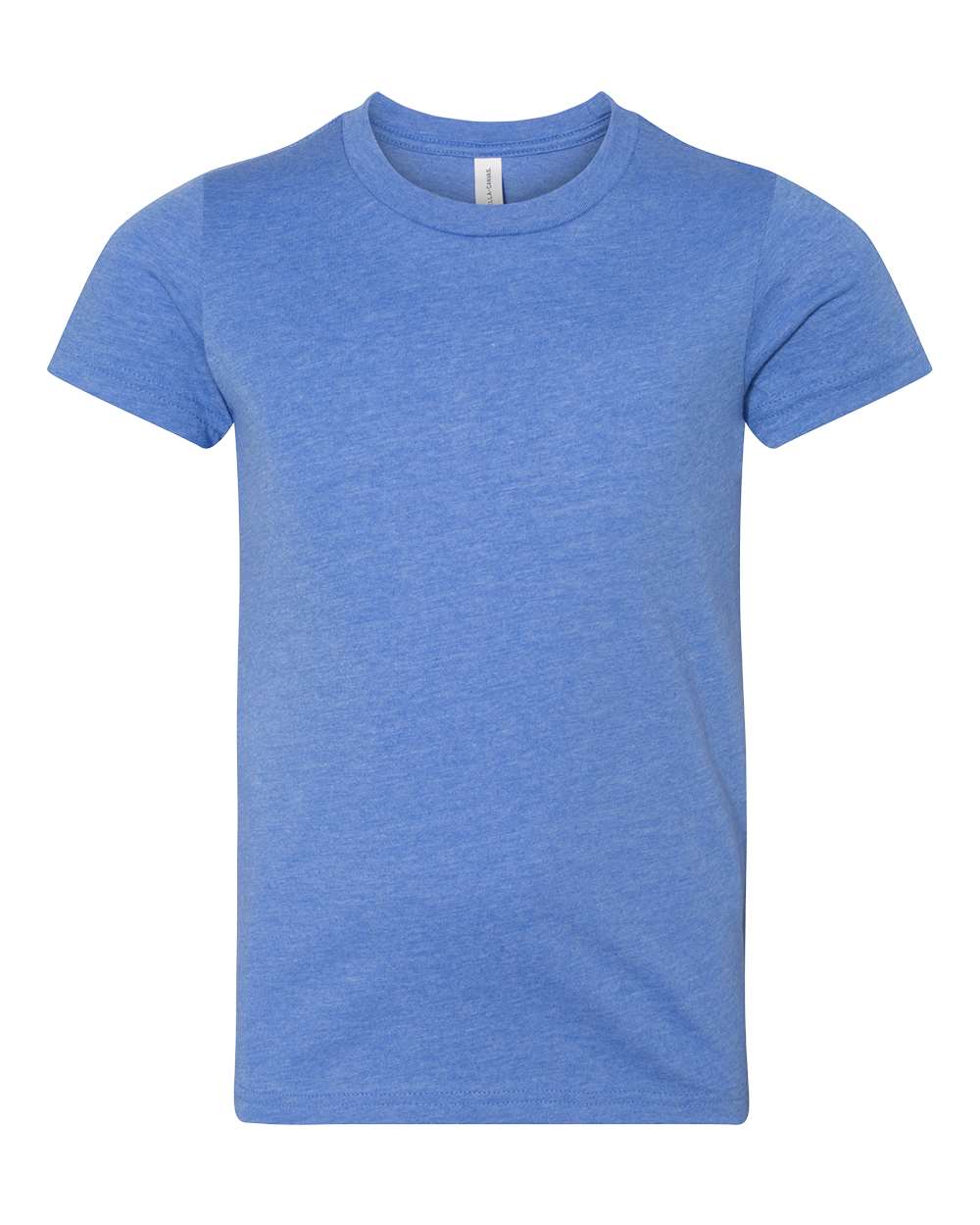 BELLA + CANVAS Youth CVC Unisex Jersey Tee 3001YCVC #color_Heather Columbia Blue