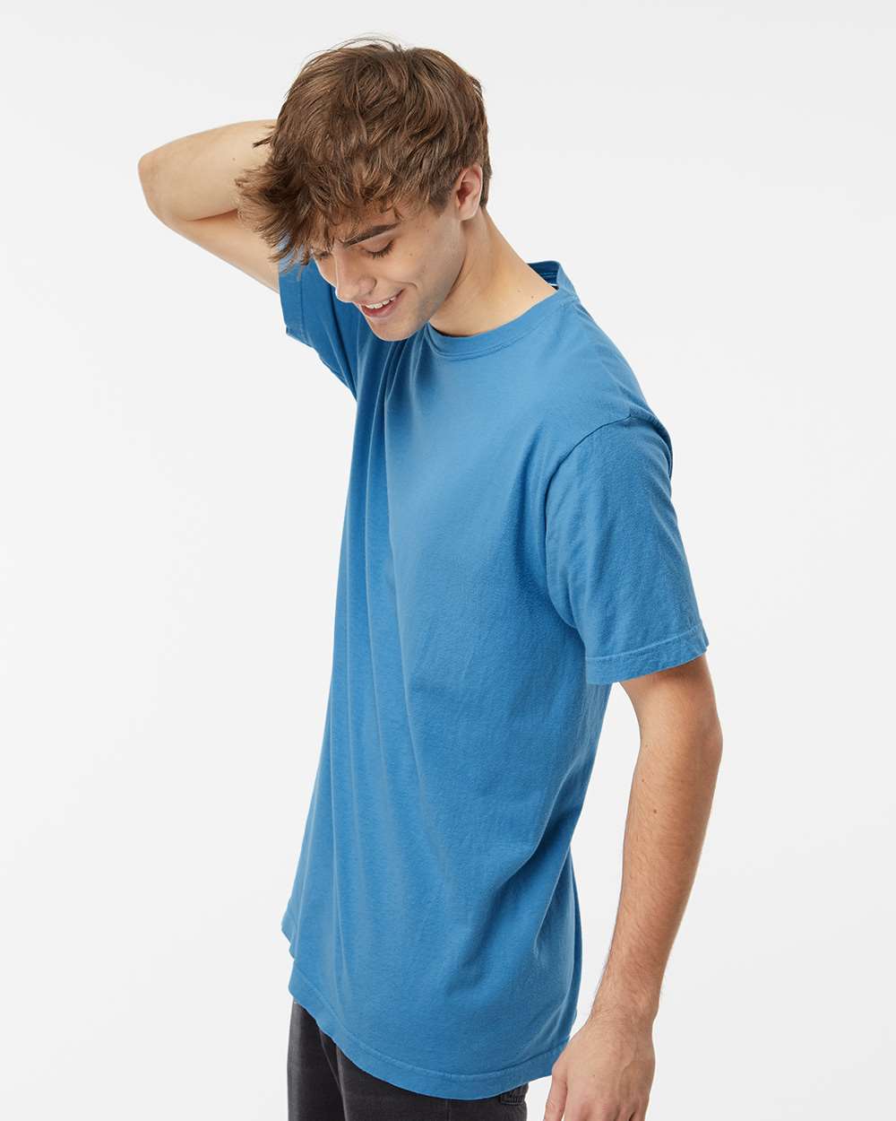 M&O Unisex Vintage Garment-Dyed T-Shirt 6500M #colormdl_Royal Caribe