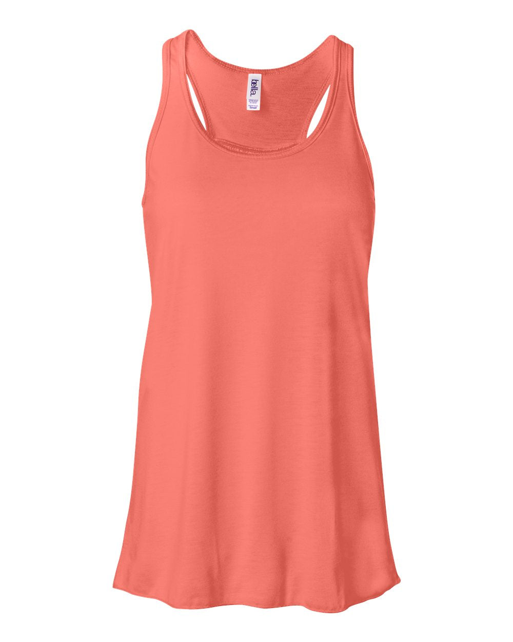 Coral Color Women's Flowy Racerback Tank