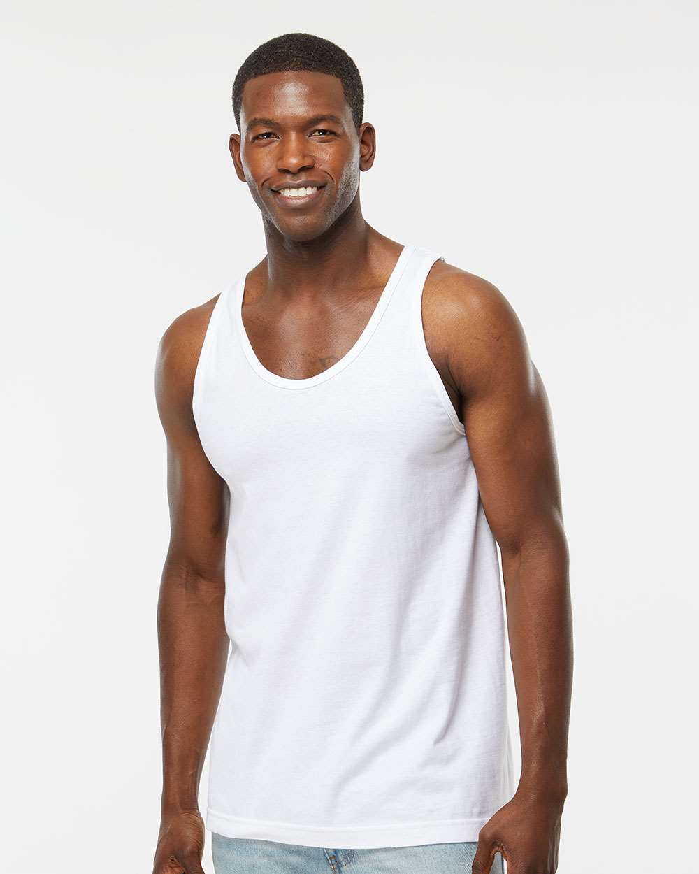 M&O Tank Top 4505 #colormdl_Fine White