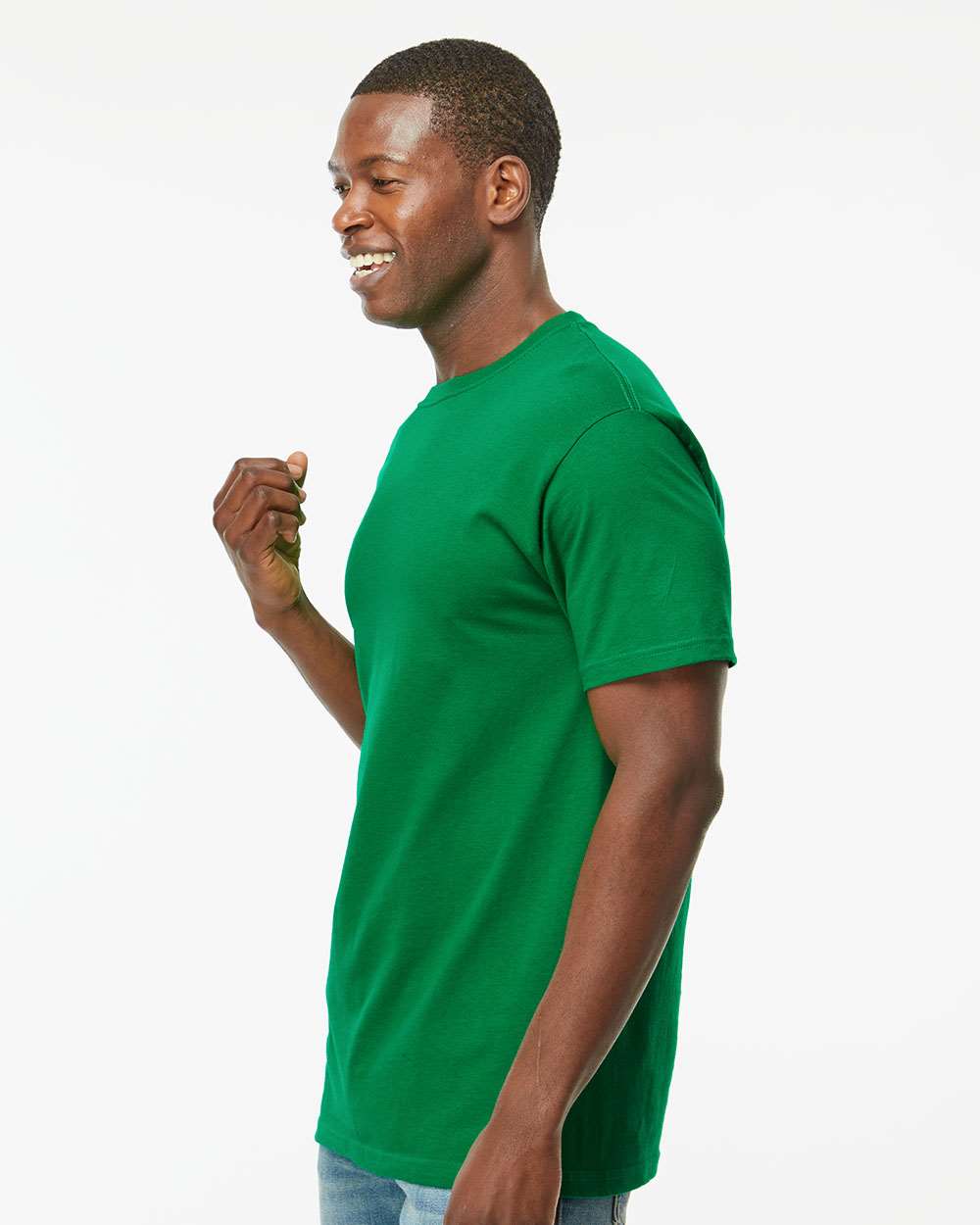 M&O Gold Soft Touch T-Shirt 4800 #colormdl_Fine Kelly Green