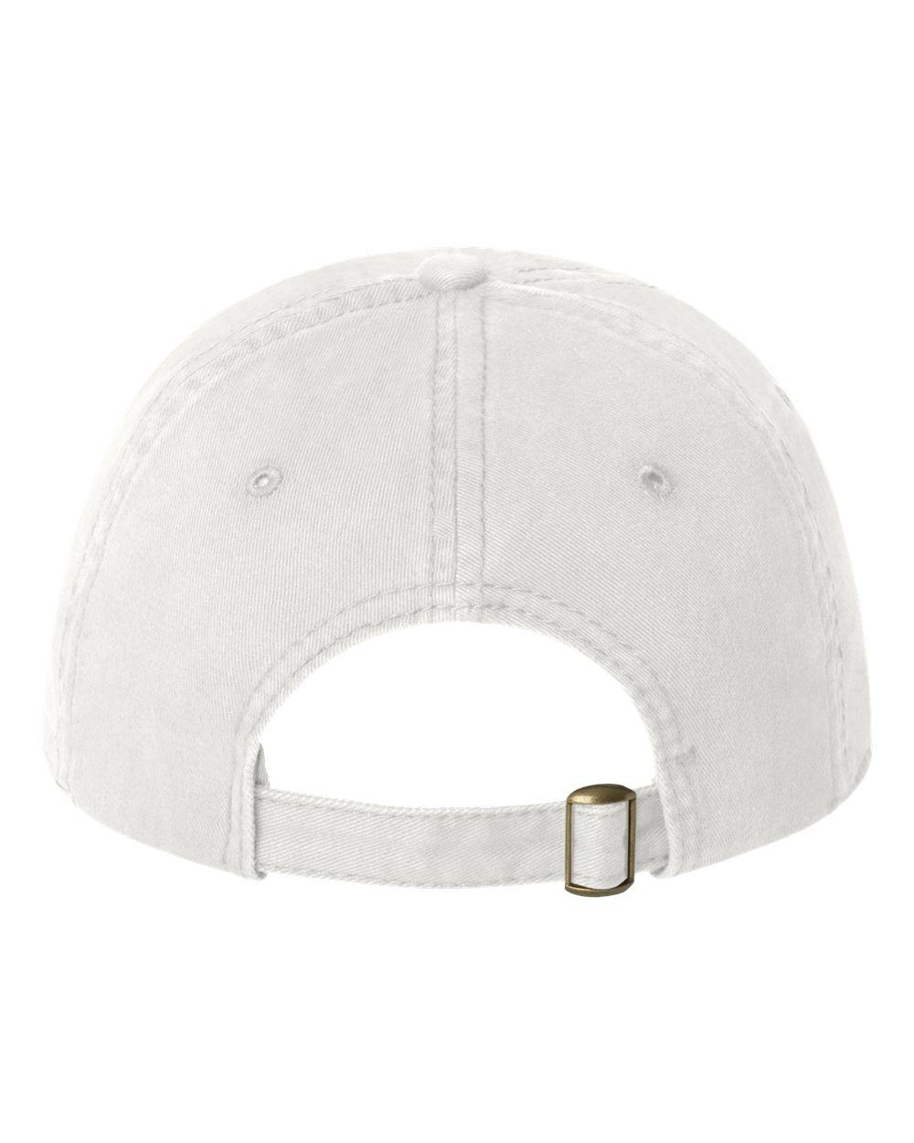 White Color Sportsman Unstructured Cap Back View
