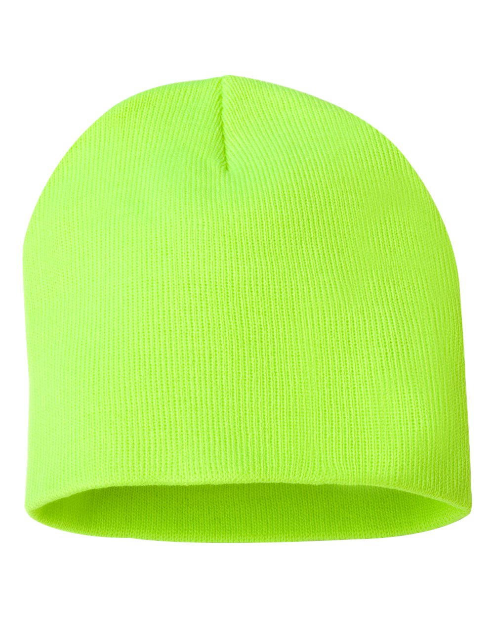 Safety Yellow Color Sportsman 8" Knit Beanie