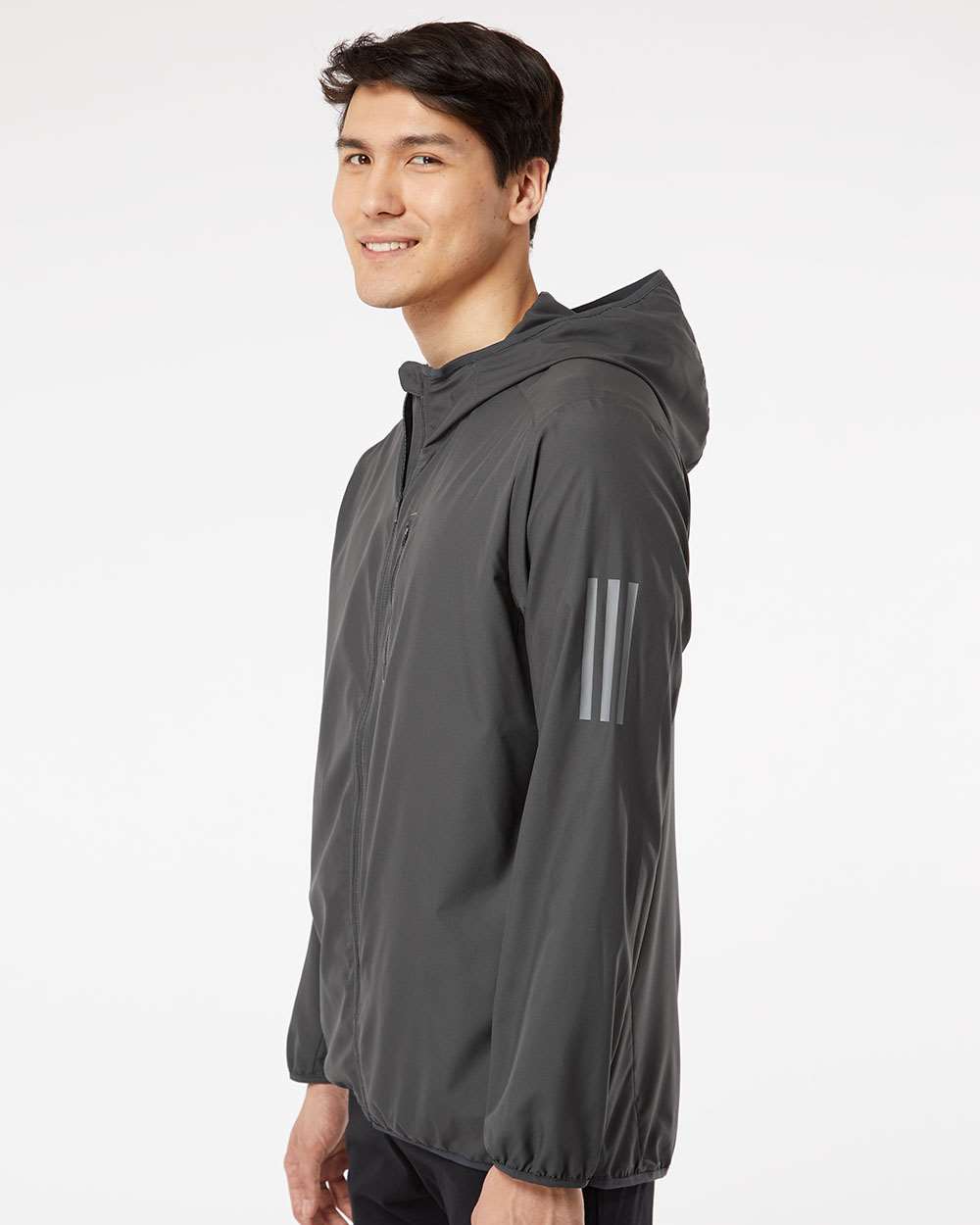 Adidas A524 Hooded Full-Zip Windbreaker #colormdl_Grey Six