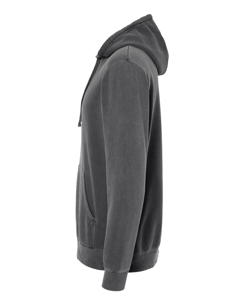 Independent Trading Co. Unisex Midweight Pigment-Dyed Hooded Sweatshirt PRM4500 #color_Pigment Black