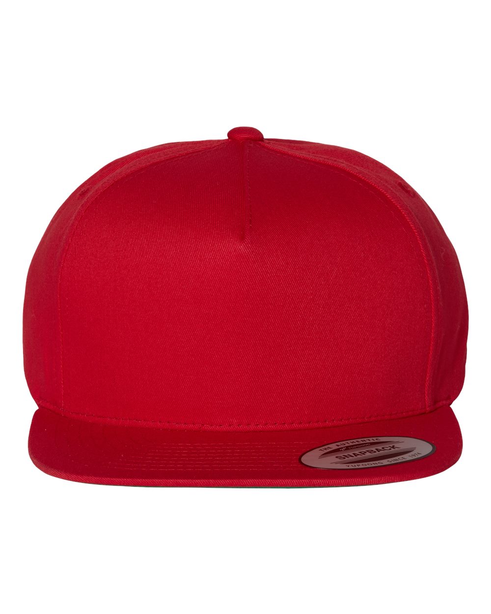 Red Color Flat Bill Cap