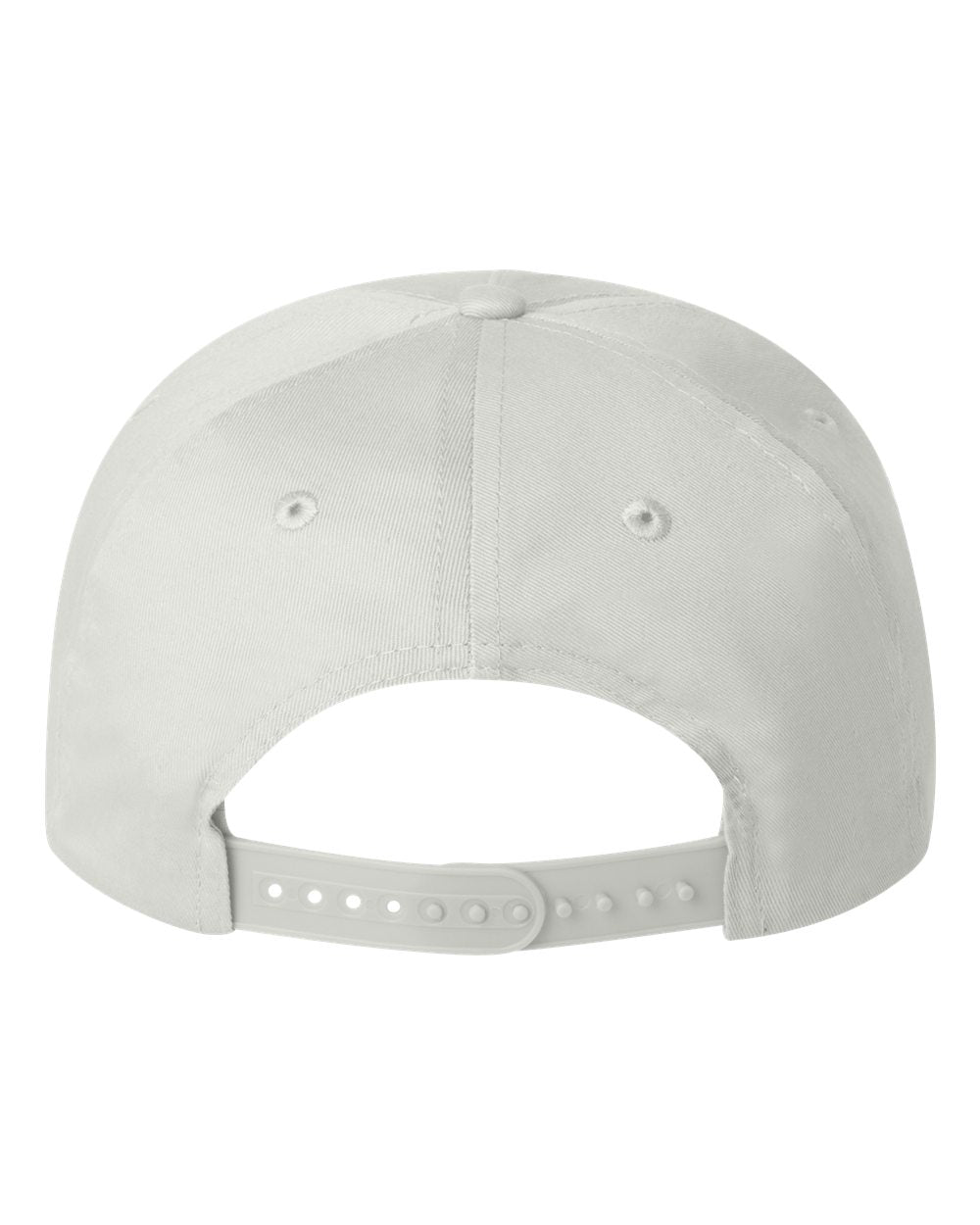 Valucap Five-Panel Twill Cap 8869 White Color Valucap Five-Panel Twill Cap Back View