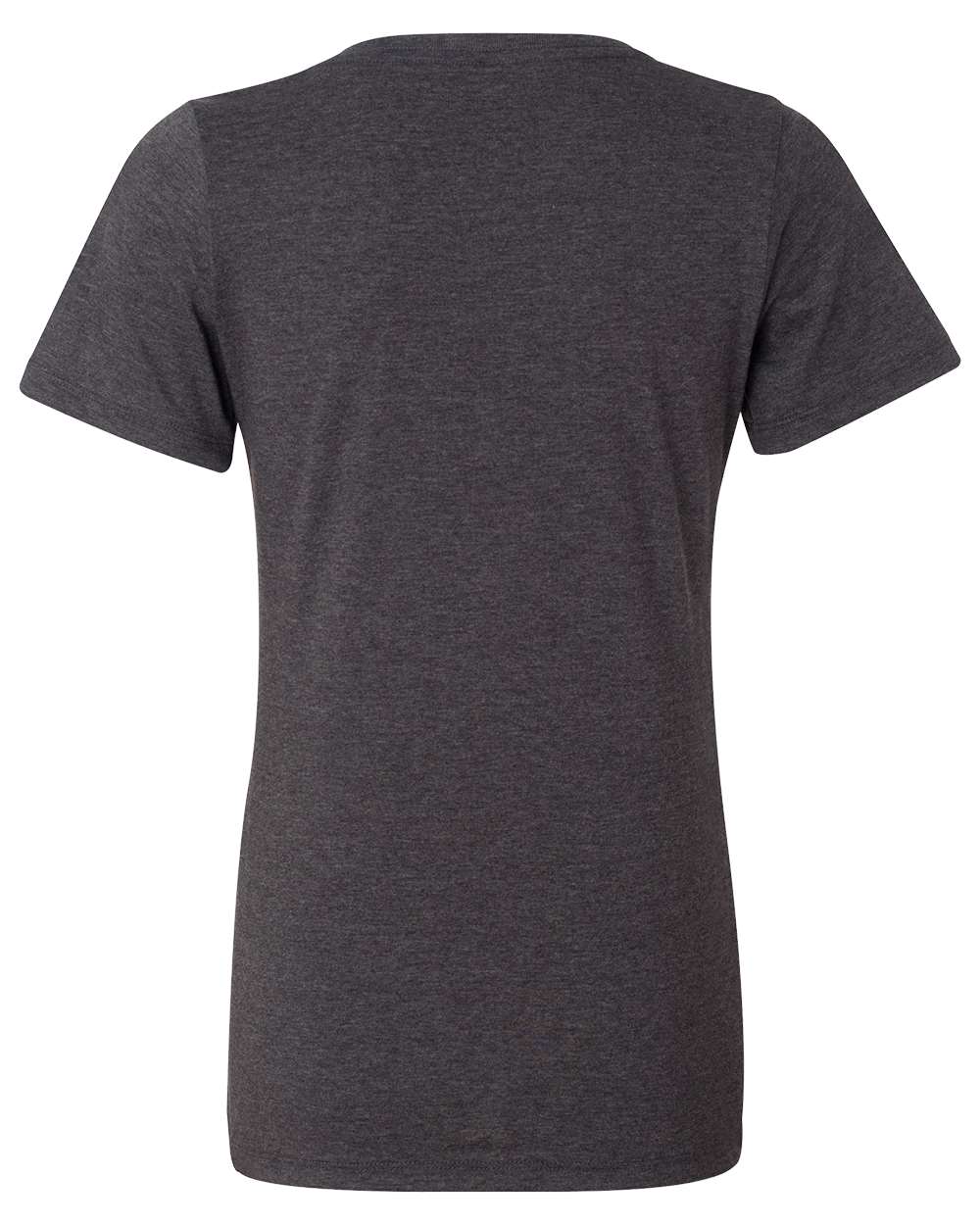 Dark Grey Heather Color Women's Relaxed Heather CVC V-Neck Tee