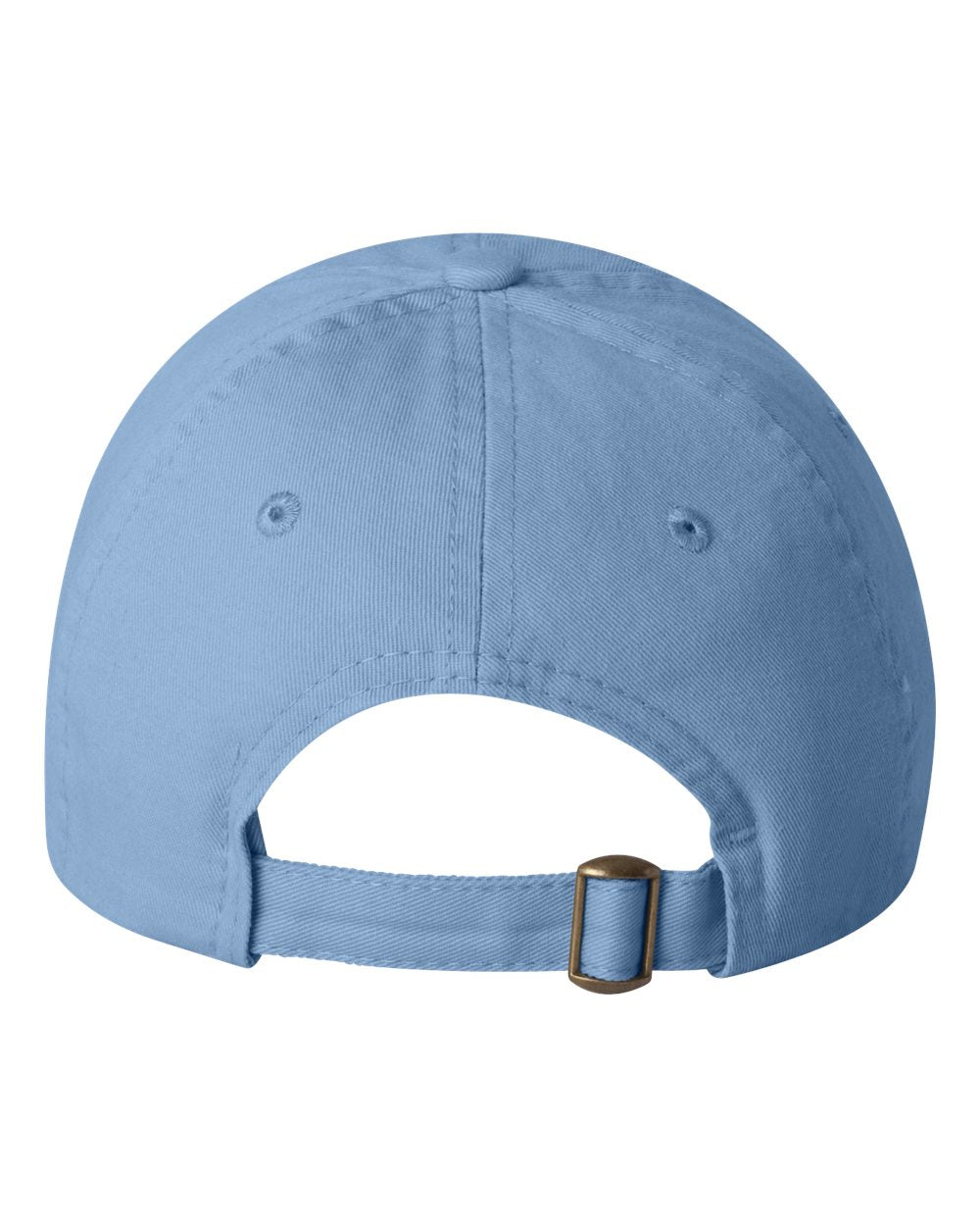 Valucap Small Fit Bio-Washed Dad's Cap VC300Y Baby Blue Color Valucap Small Fit Bio-Washed Dad's Cap Back View