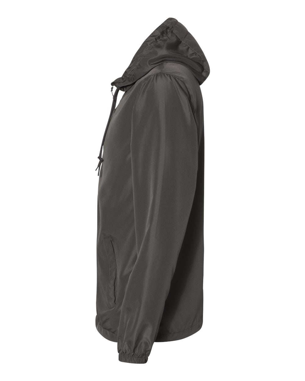 Independent Trading Co. Unisex Lightweight Windbreaker Full-Zip Jacket EXP54LWZ #color_Graphite