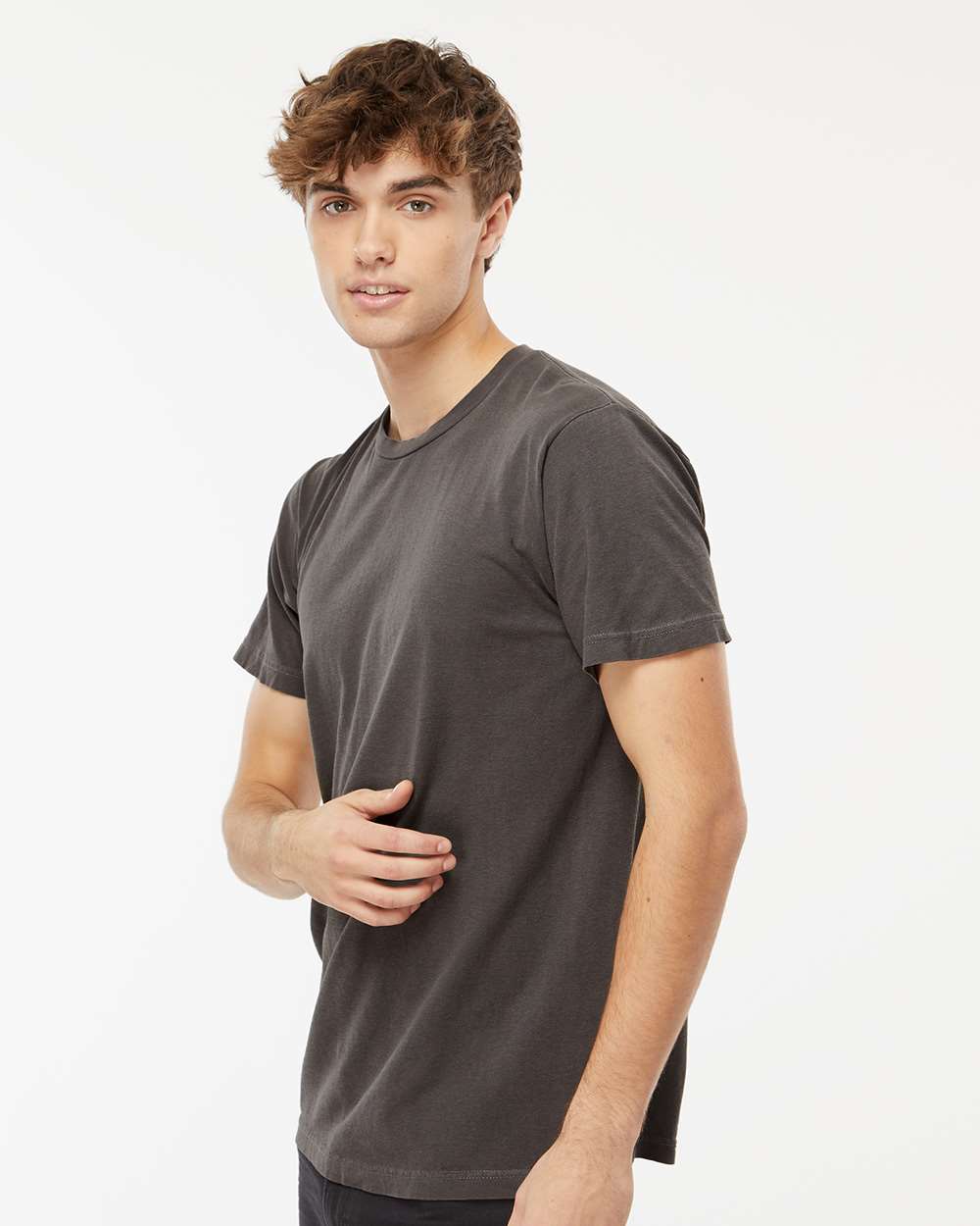 M&O Unisex Vintage Garment-Dyed T-Shirt 6500M #colormdl_Charcoal