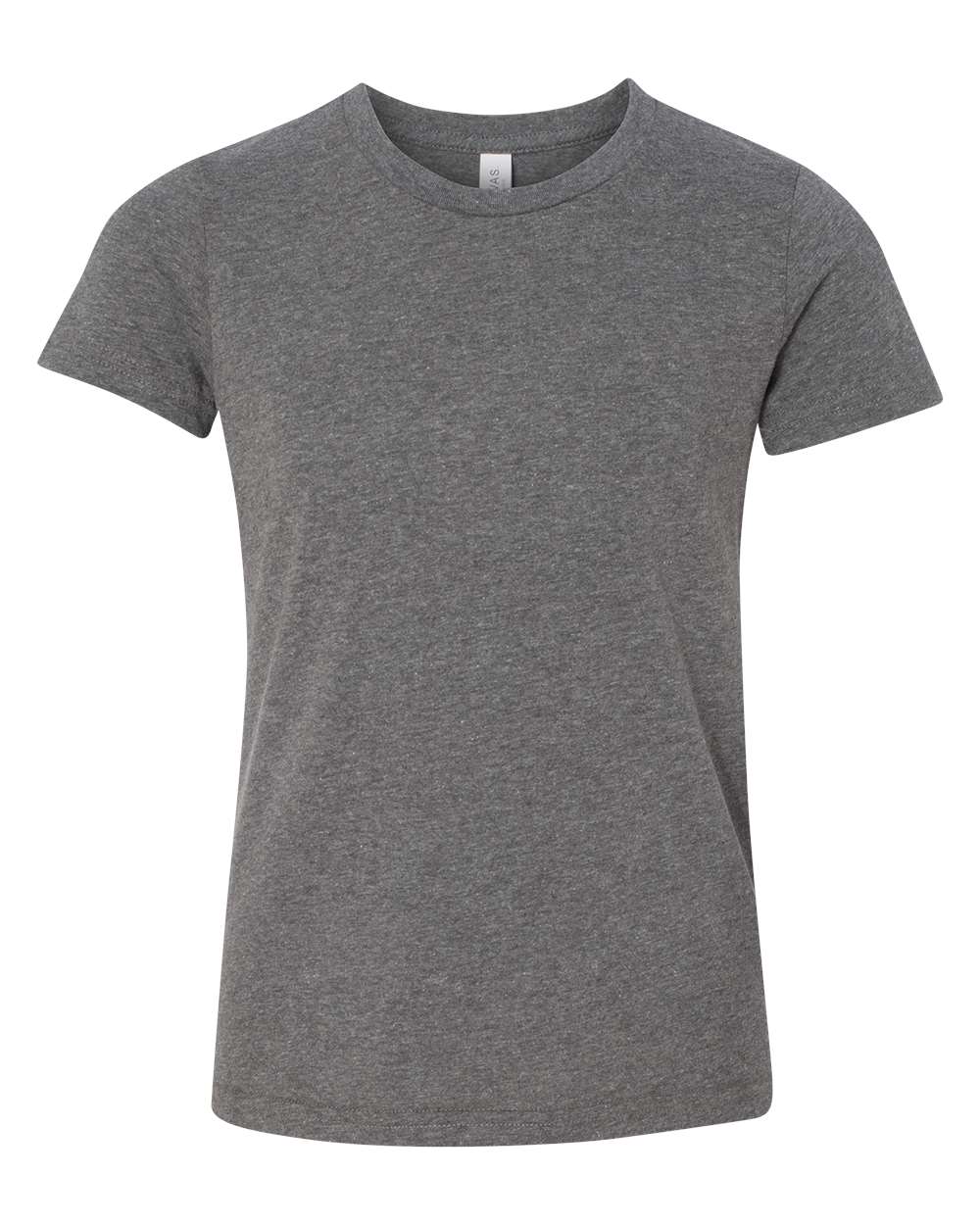 BELLA + CANVAS Youth CVC Unisex Jersey Tee 3001YCVC #color_Deep Heather