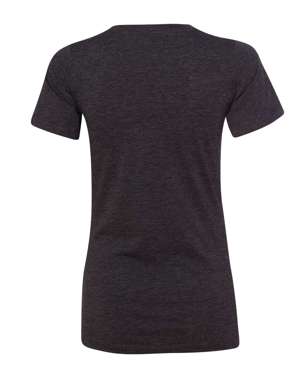 Charcoal Black Triblend Color Women's Relaxed Triblend Short Sleeve V-Neck Tee