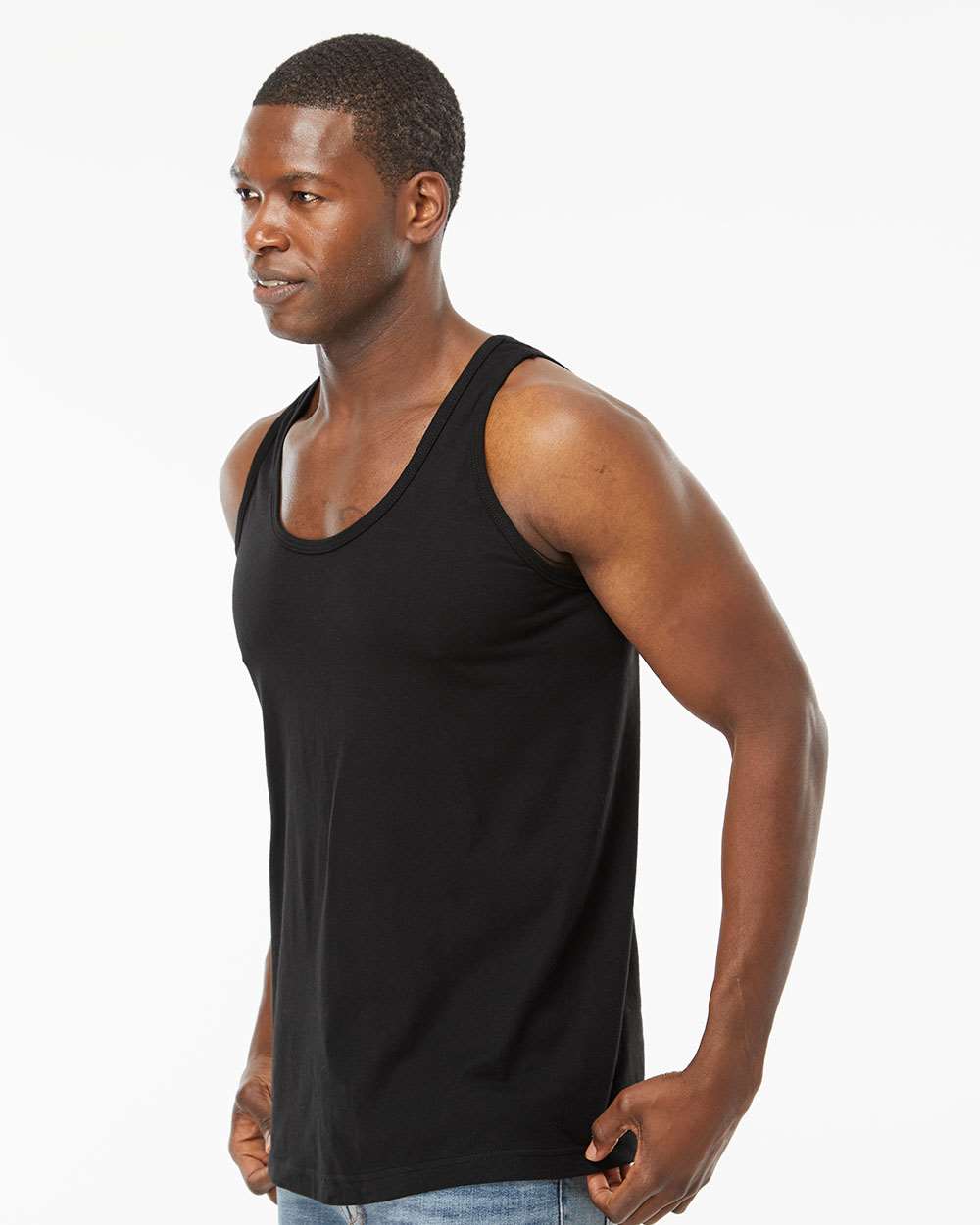 M&O Tank Top 4505 #colormdl_Fine Black