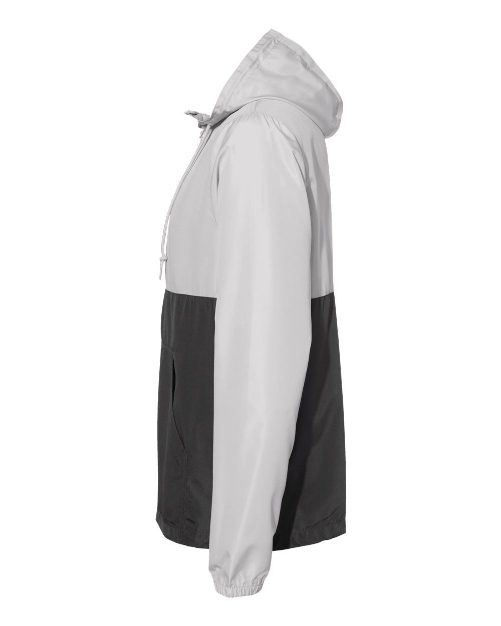 Independent Trading Co. Unisex Lightweight Quarter-Zip Windbreaker Pullover Jacket EXP54LWP #color_Smoke/ Graphite