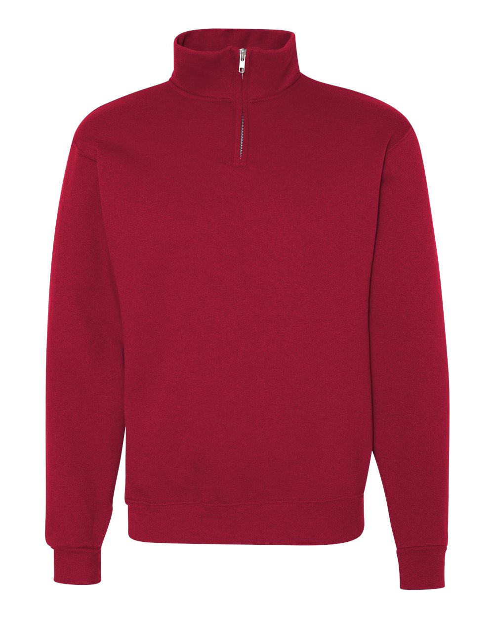 JERZEES Nublend® Cadet Collar Quarter-Zip Sweatshirt 995MR #color_True Red
