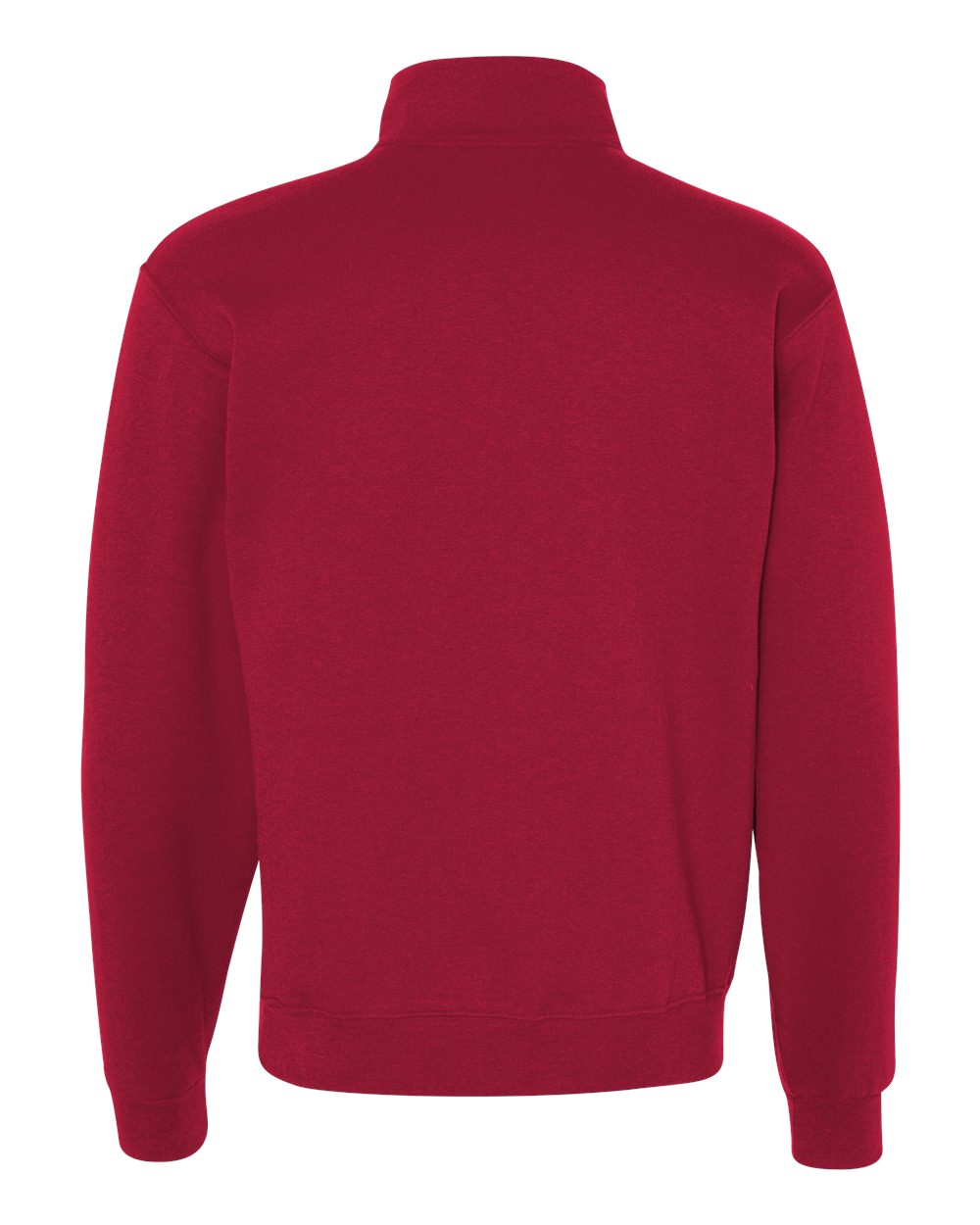 JERZEES Nublend® Cadet Collar Quarter-Zip Sweatshirt 995MR #color_True Red