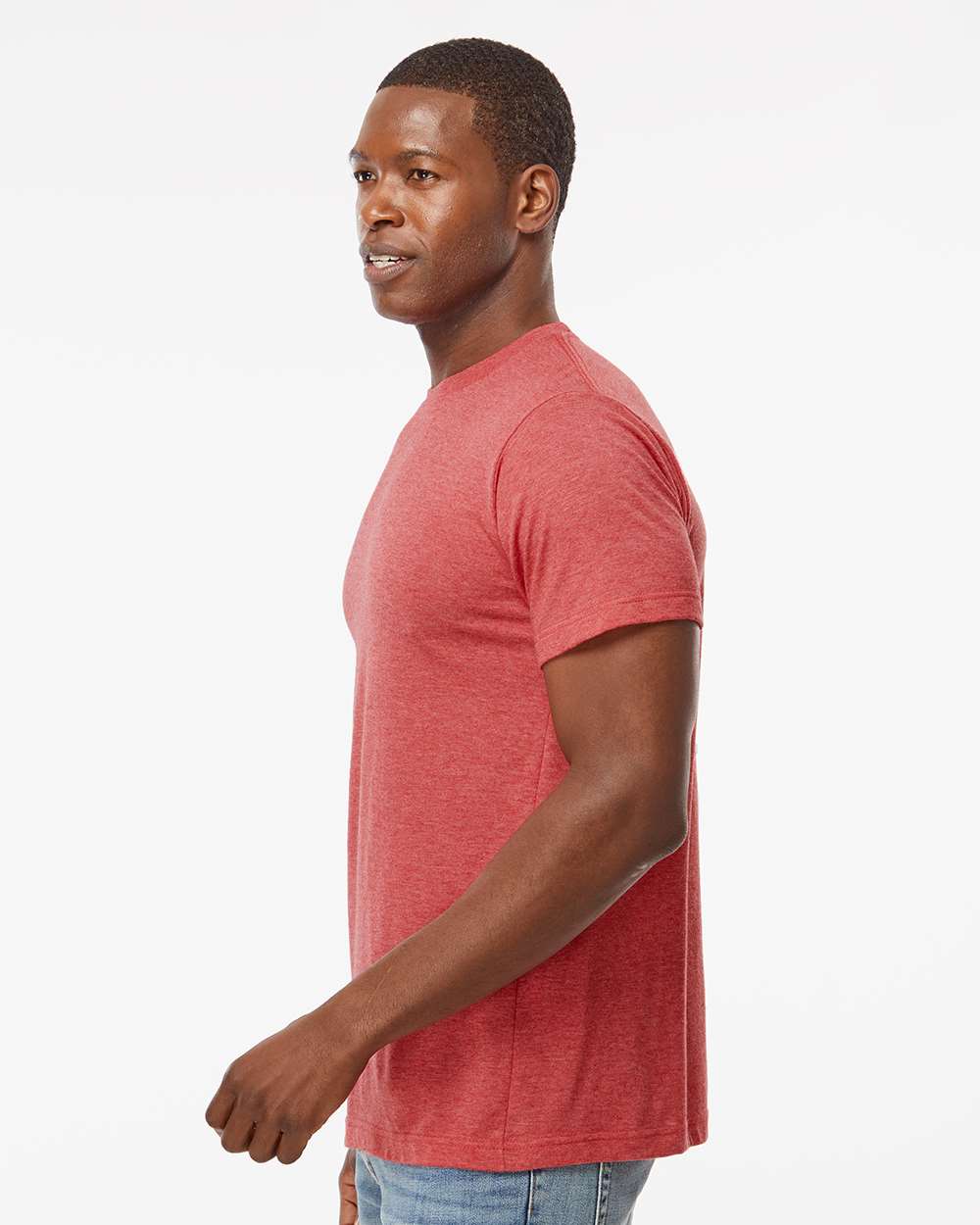 M&O Deluxe Blend T-Shirt 3541 #colormdl_Heather Red