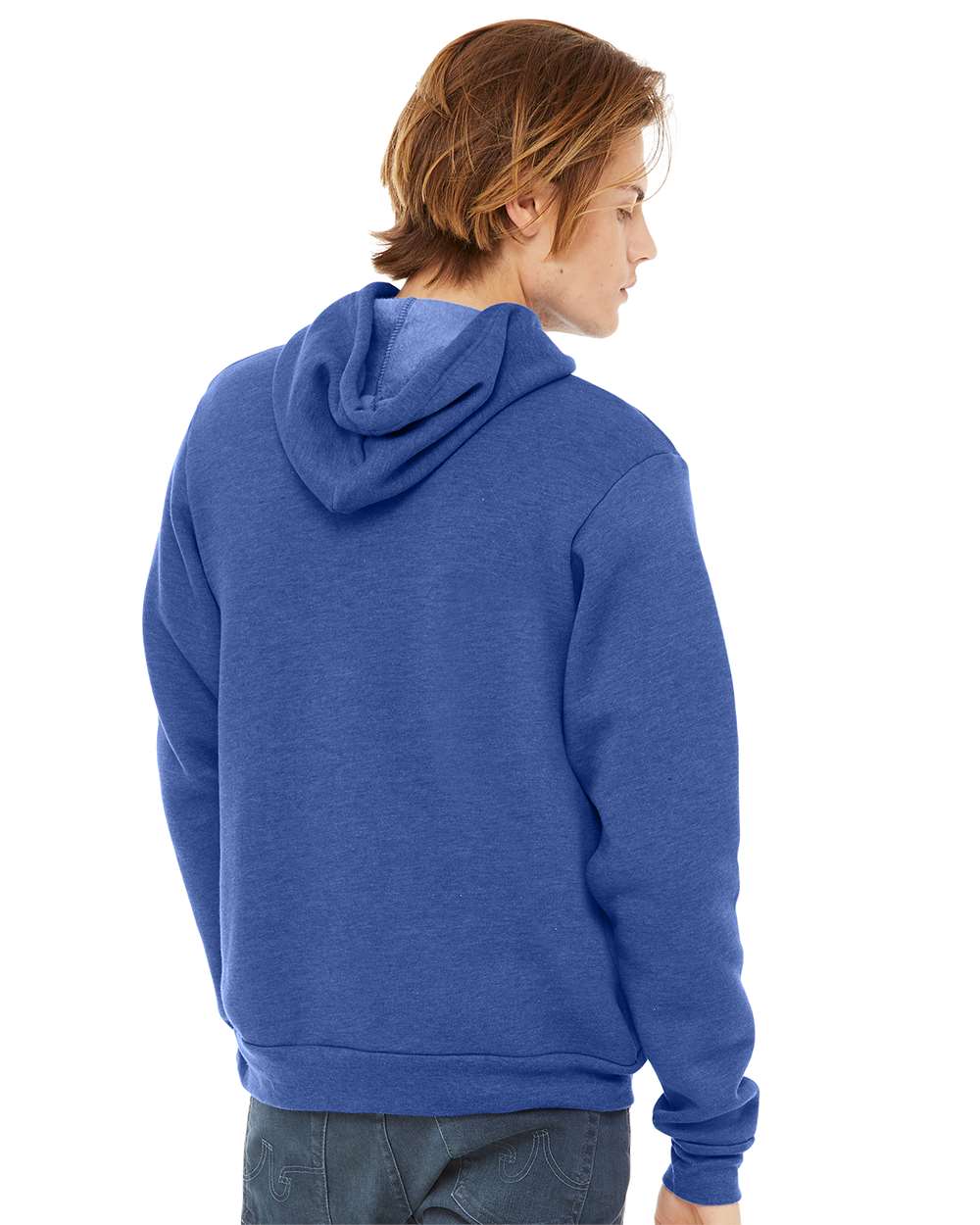 BELLA + CANVAS Unisex Sponge Fleece Hoodie 3719 #colormdl_Heather True Royal