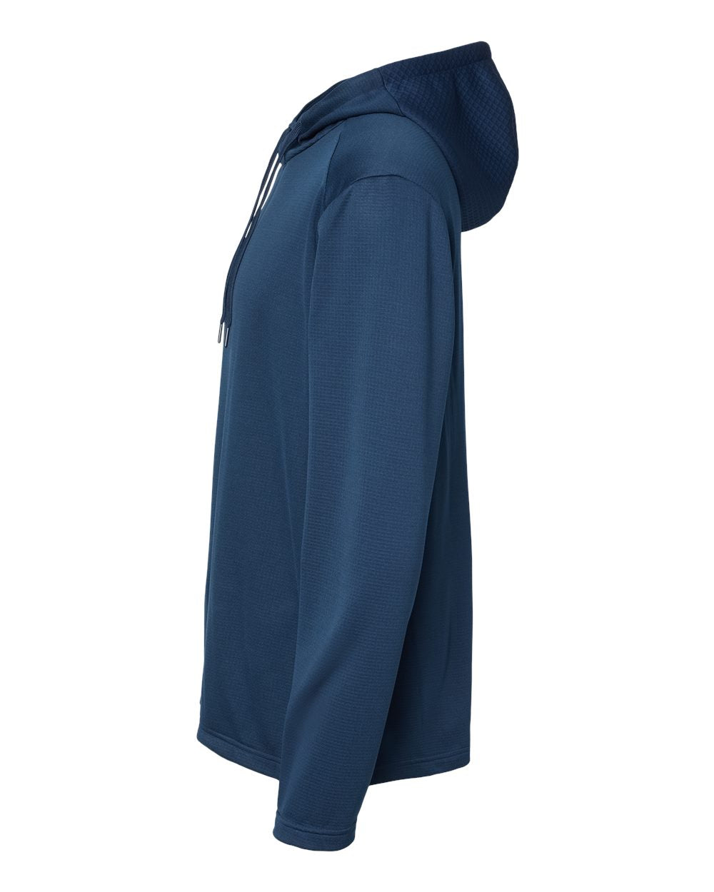 Adidas A530 Textured Mixed Media Hooded Sweatshirt #color_Collegiate Navy