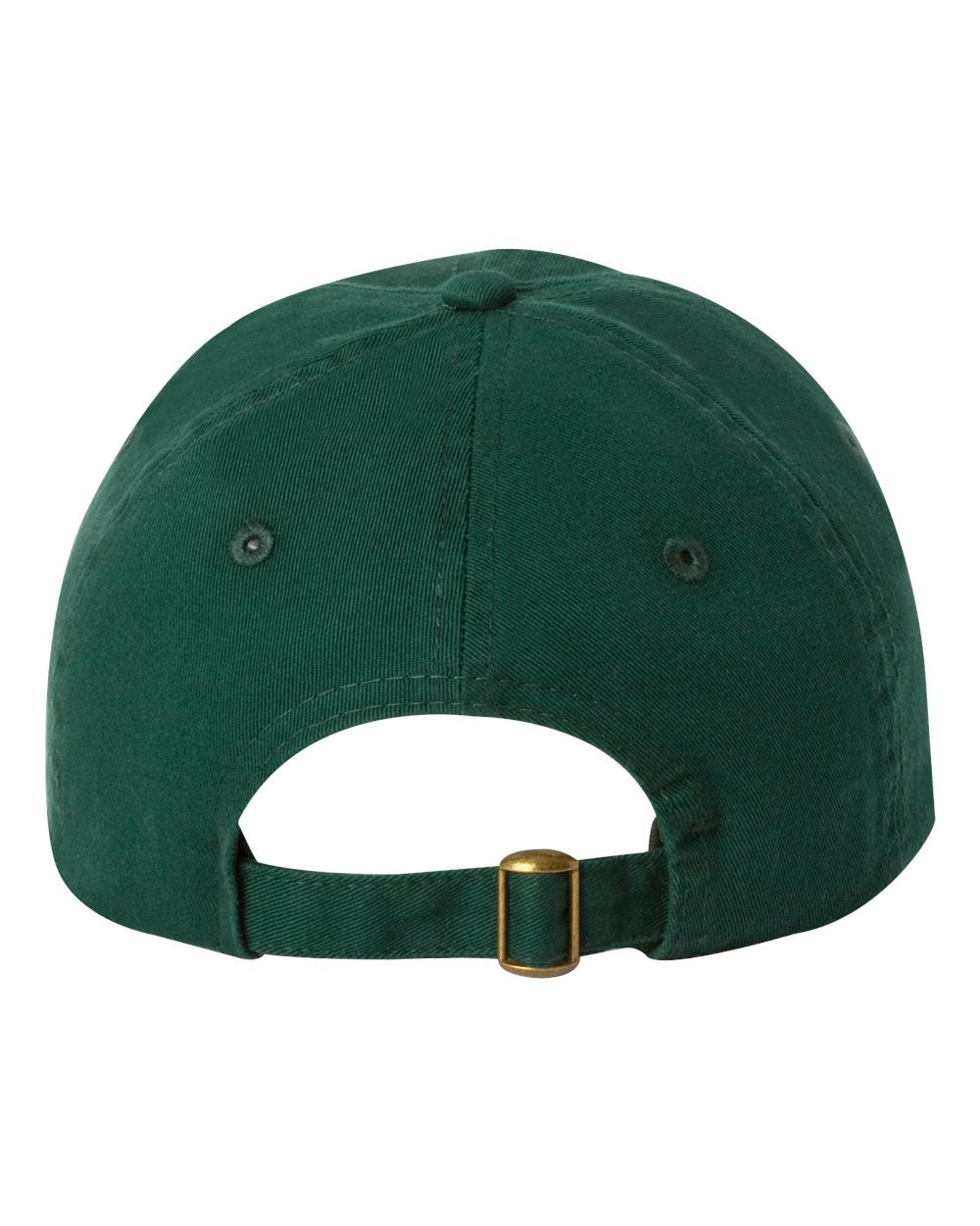 Forest Green Color Adult Bio-Washed Classic Dad’s Cap Back View