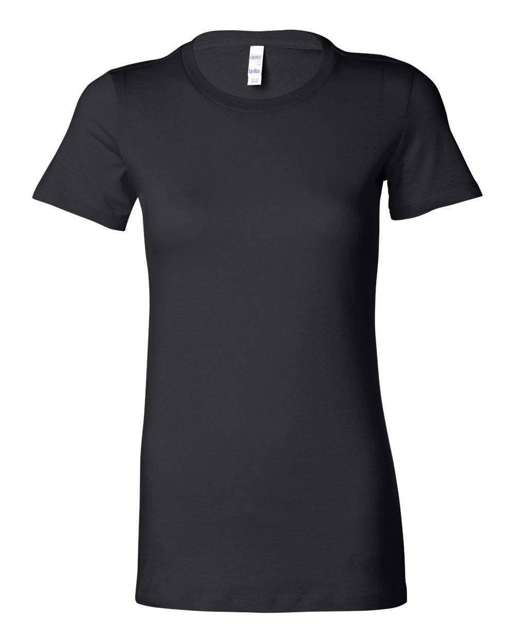 Black Color Women's Slim Fit Tee