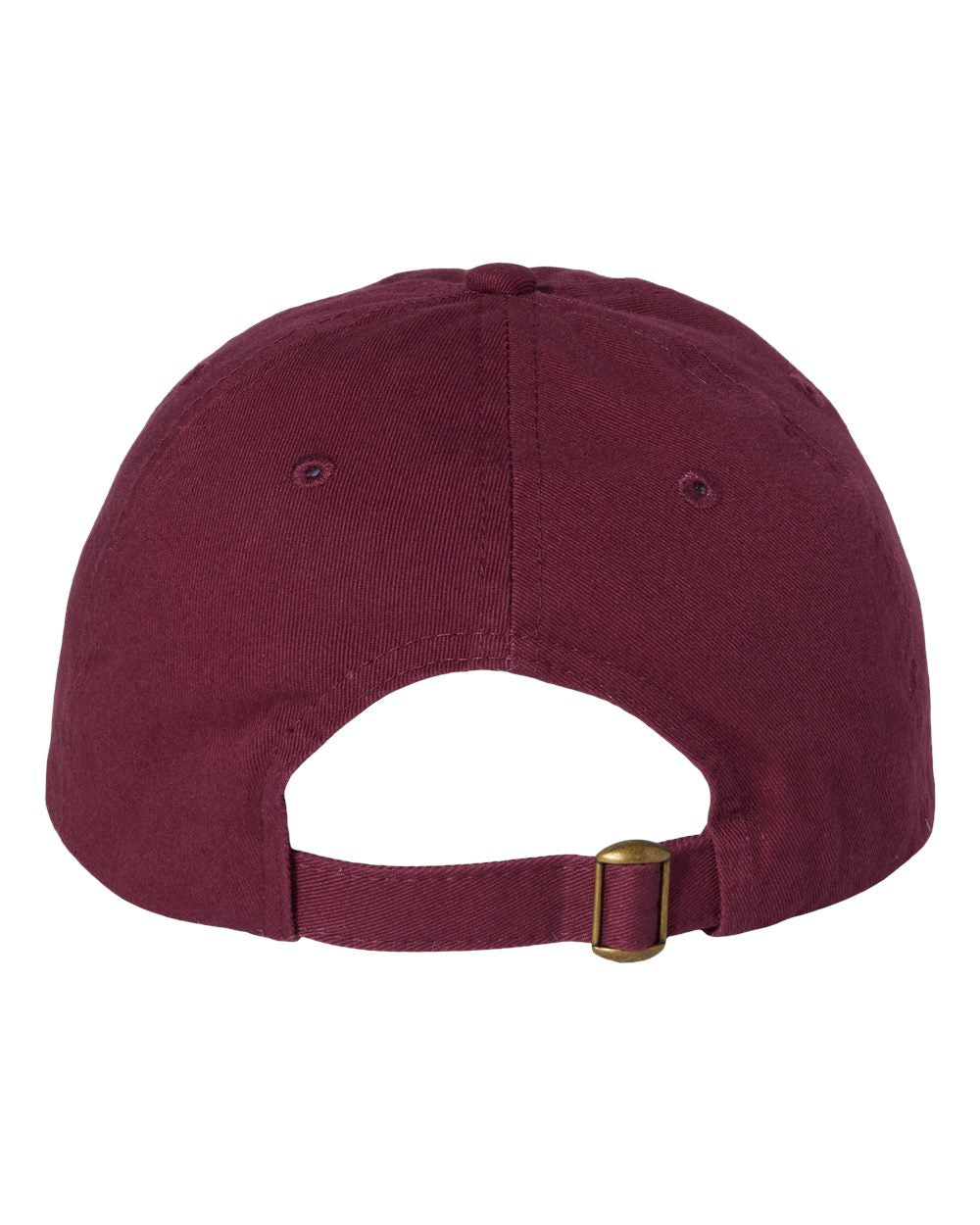 Maroon Color Adult Bio-Washed Classic Dad’s Cap Back View