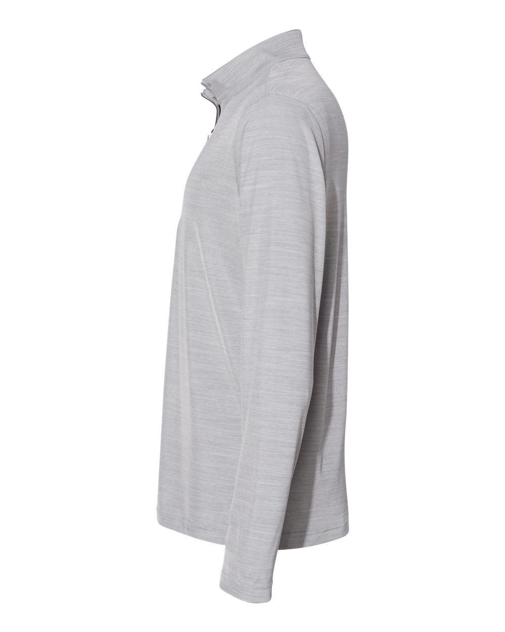 Adidas  A475 Lightweight Mélange Quarter-Zip Pullover #color_Mid Grey Melange