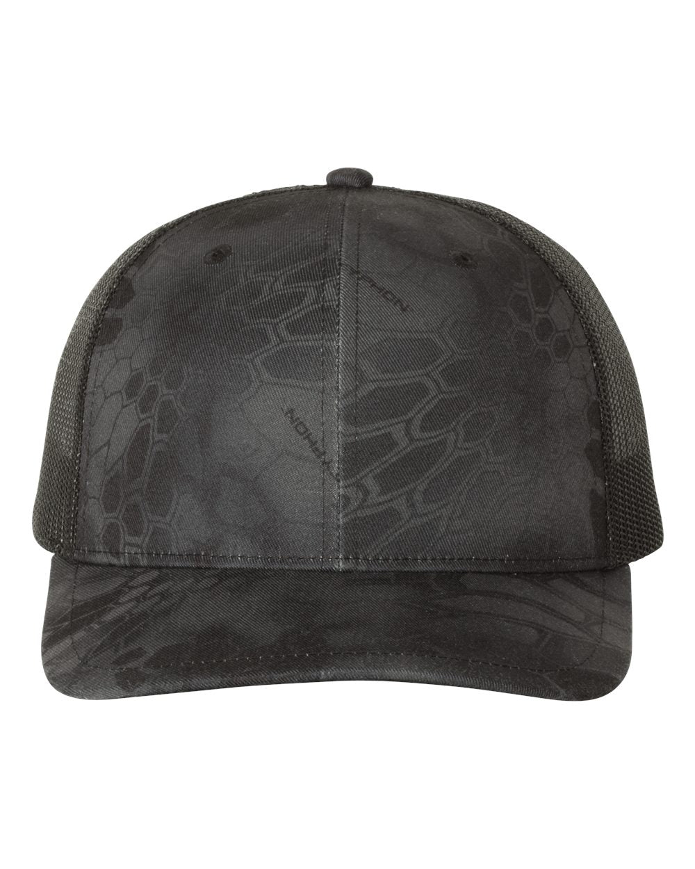 Kryptek Typhon and Black Patterned Snapback Trucker Cap